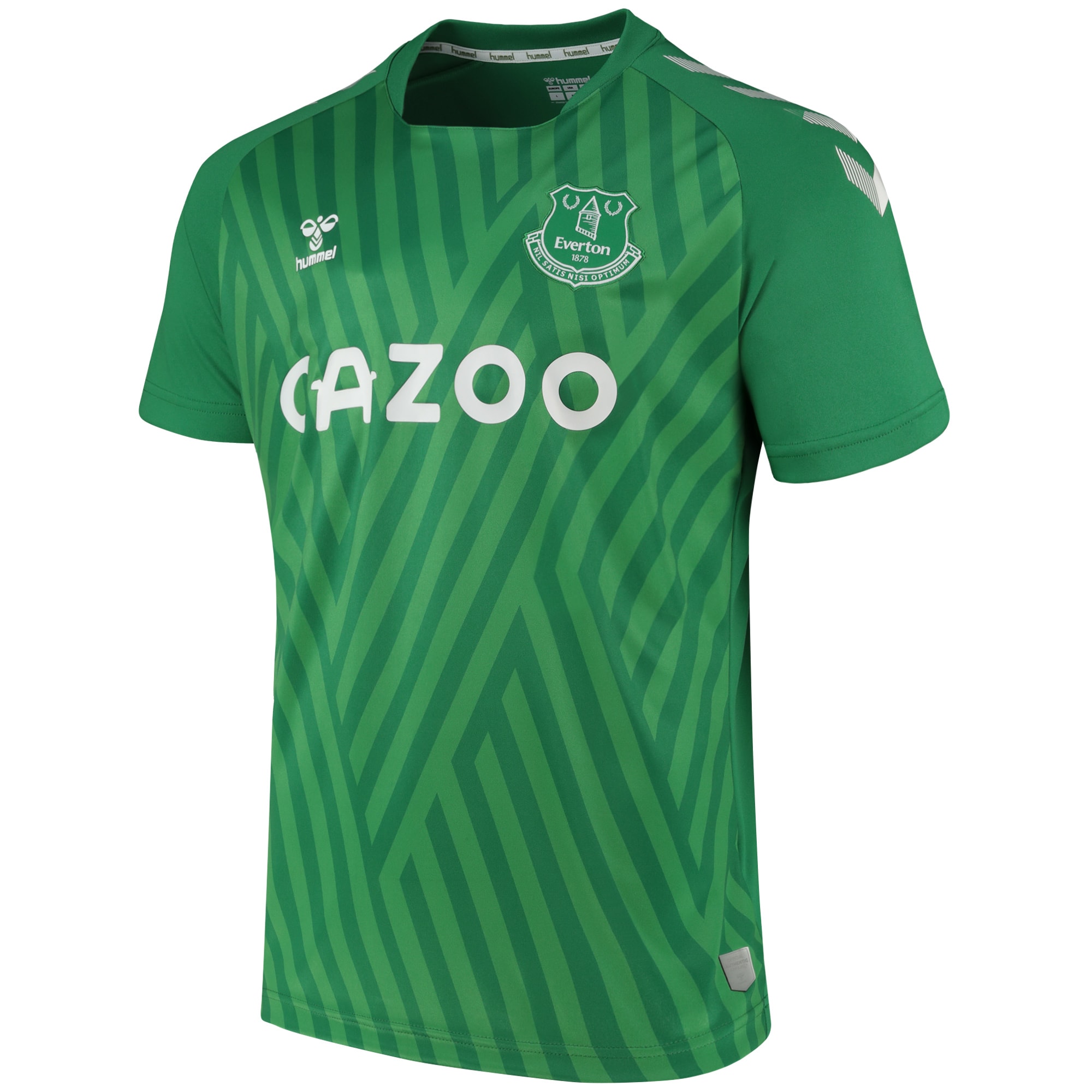 Men's Everton Jerseys Green 2021/22 Away Goalkeeper Printed Style