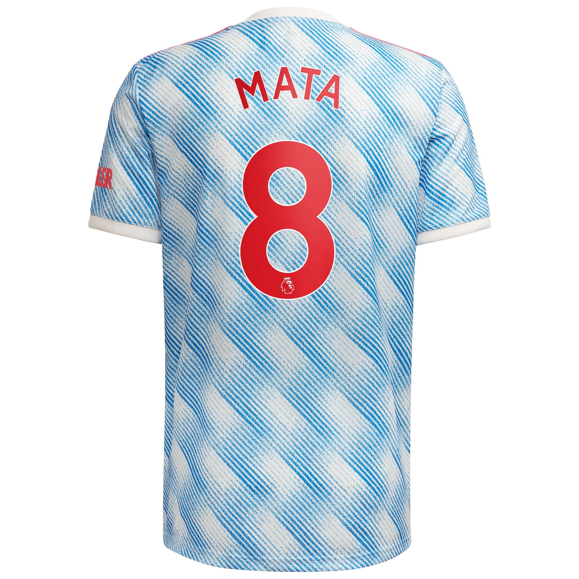 Men's Manchester United Jerseys White Juan Mata 2021/22 Away Printed Player Style