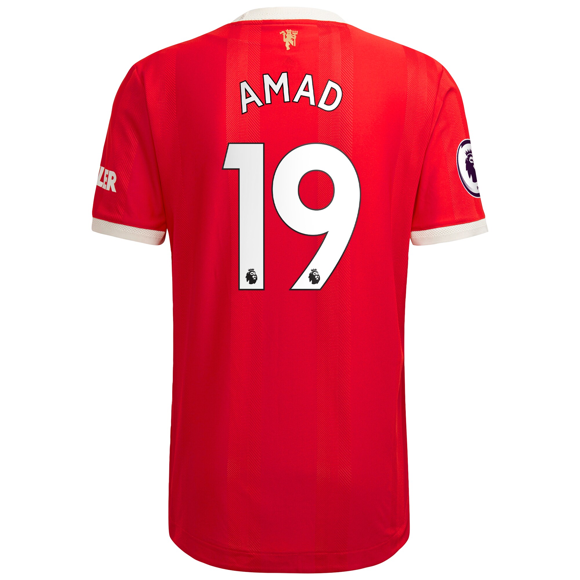 Men's Manchester United Jerseys Red Amad Diallo 2021/22 Home Authentic Player Style