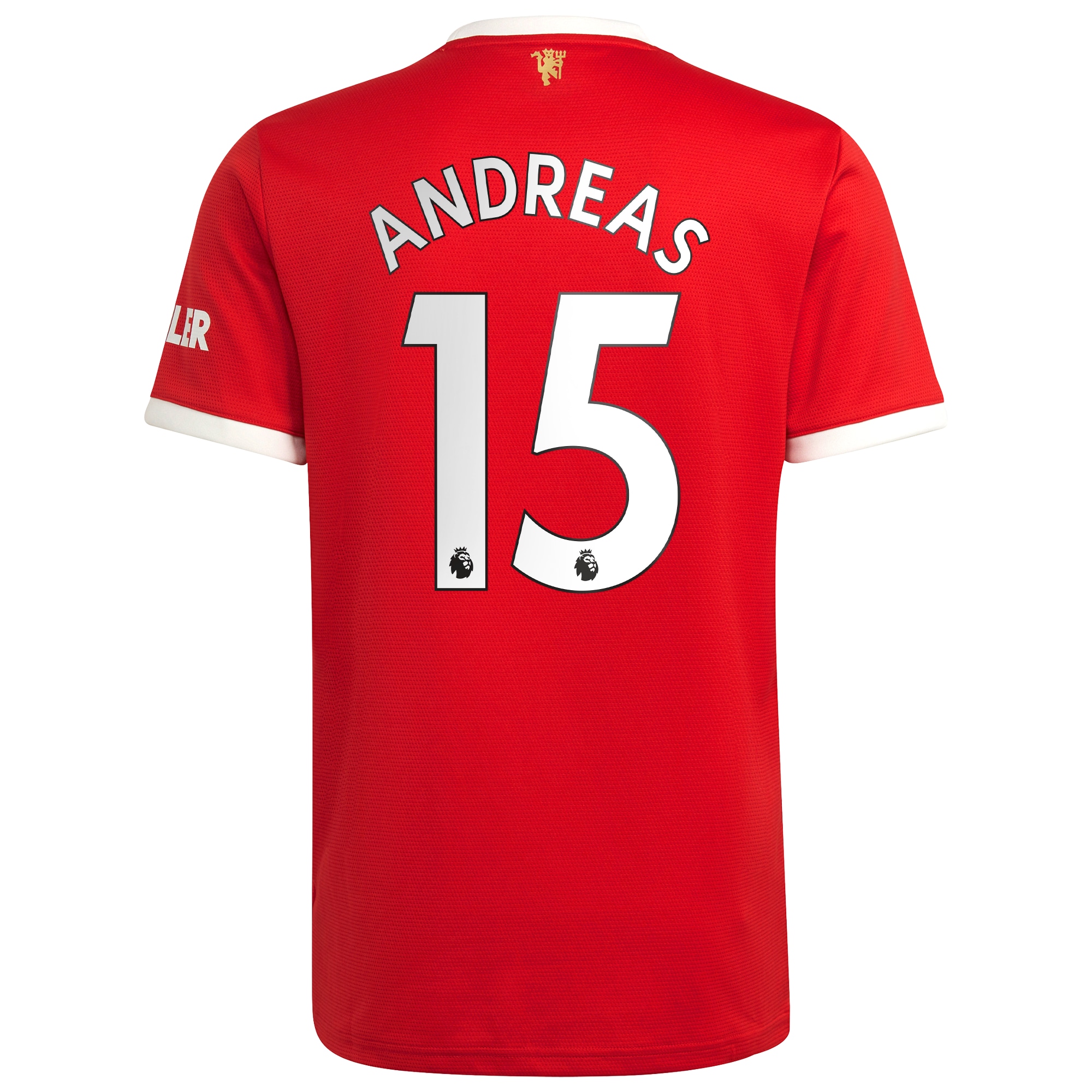 Men's Manchester United Jerseys Red Andreas Pereira 2021/22 Home Printed Player Style