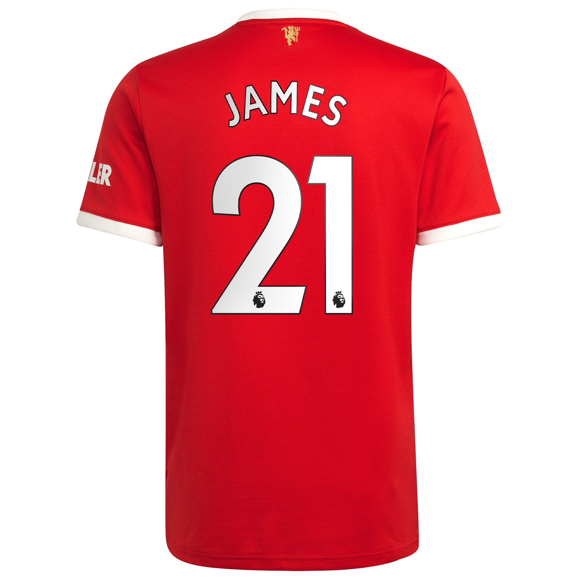 Men's Manchester United Jerseys Red Daniel James 2021/22 Home Printed Player Style