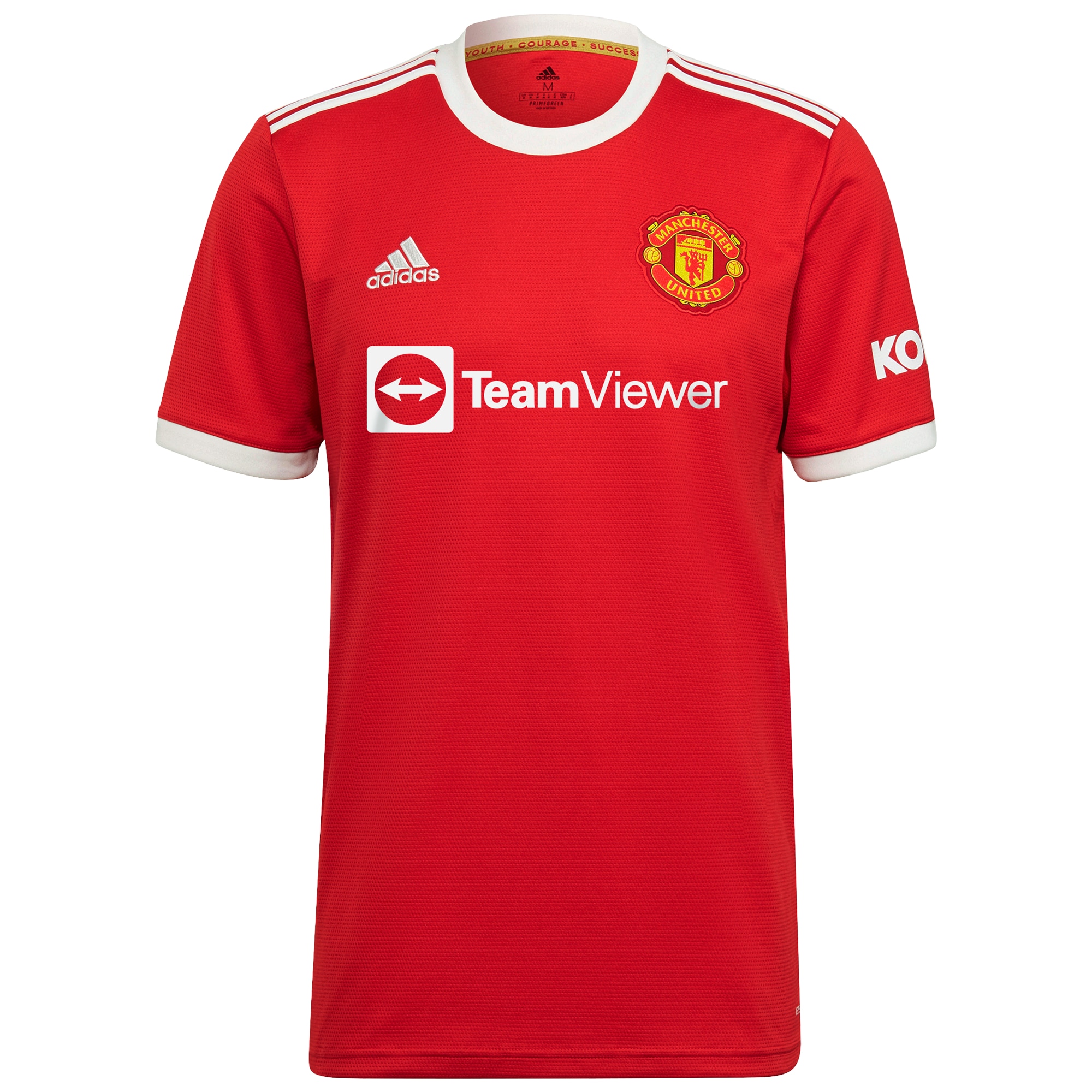 Men's Manchester United Jerseys Red Donny Van De Beek 2021/22 Home Printed Player Style