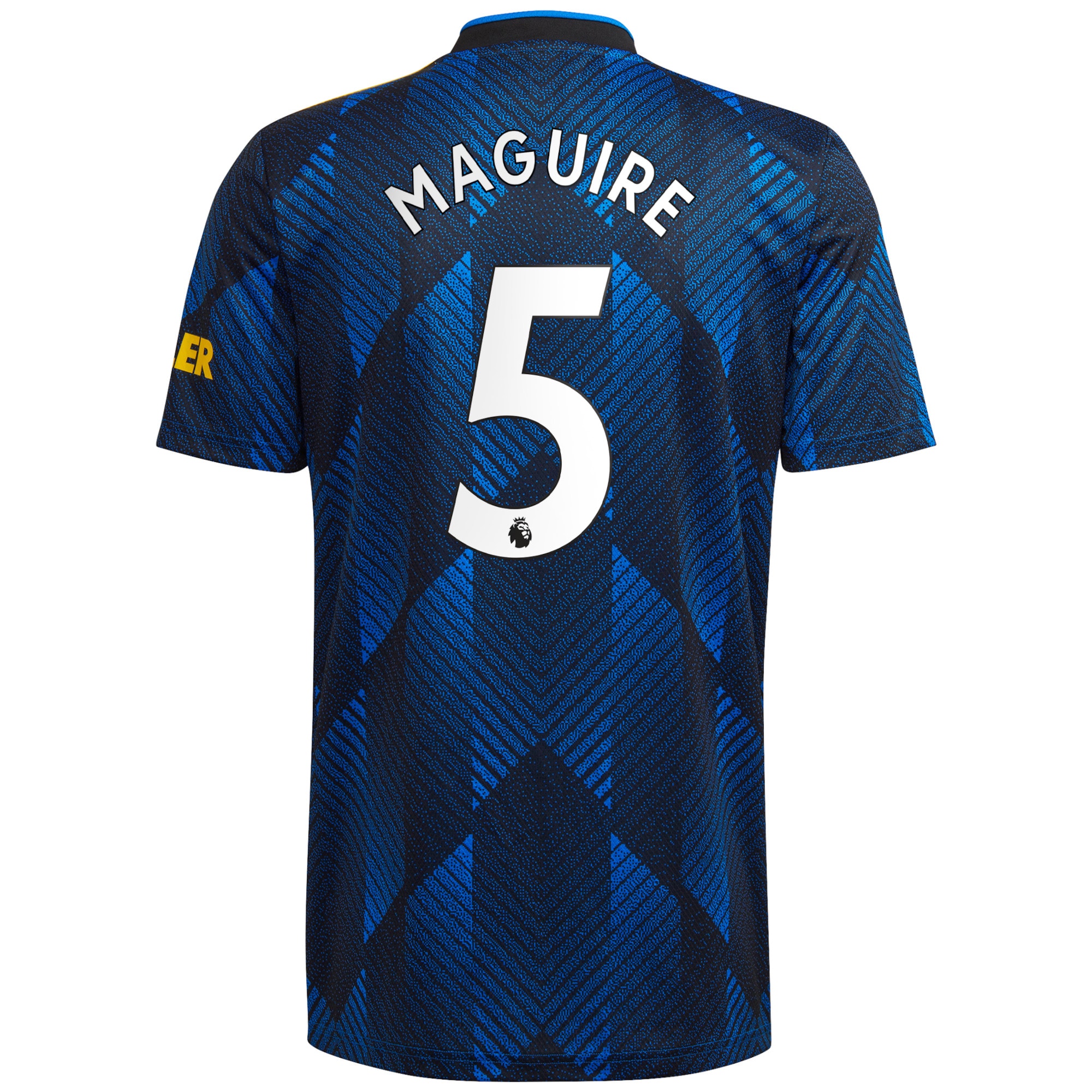 Men's Manchester United Jerseys Blue Harry Maguire 2021/22 Third Printed Player Style
