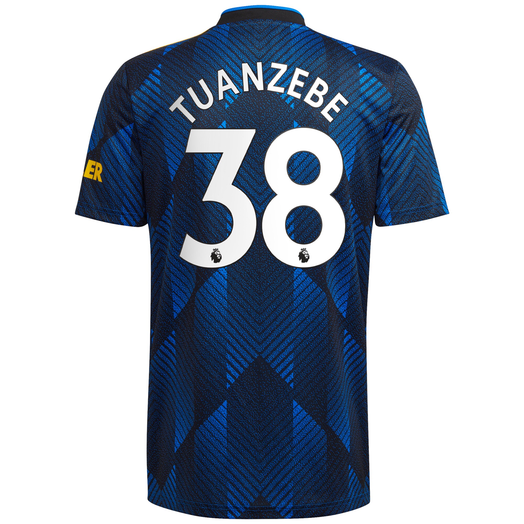 Men's Manchester United Jerseys Blue Axel Tuanzebe 2021/22 Third Printed Player Style