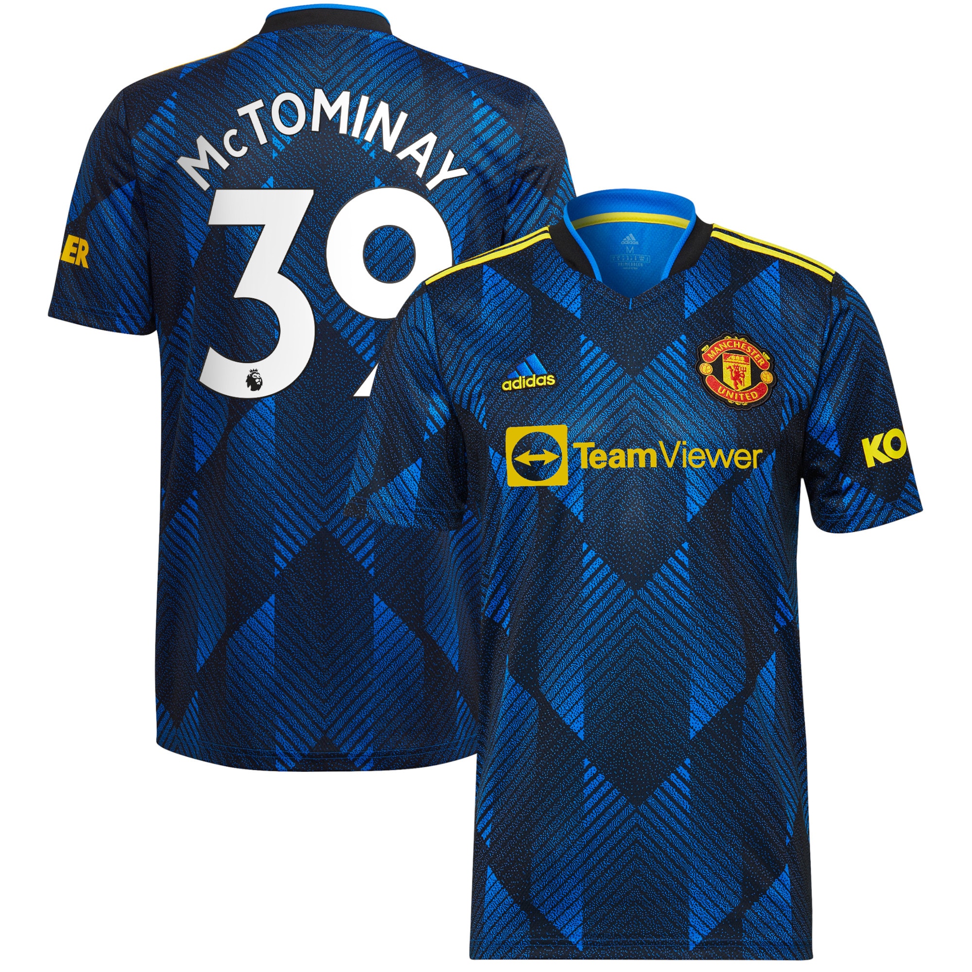 Men's Manchester United Jerseys Blue Scott McTominay 2021/22 Third Printed Player Style