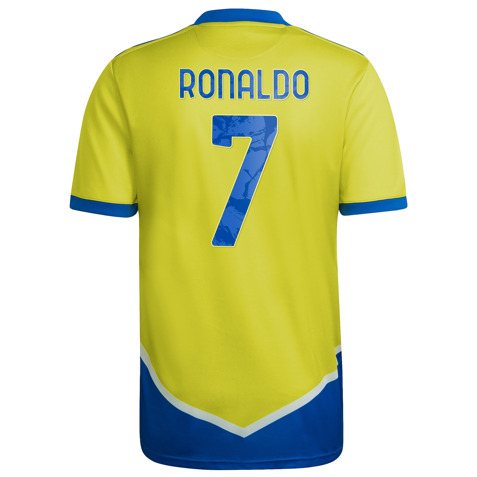 Men's Juventus Jerseys Yellow Cristiano Ronaldo 2021/22 Third Printed Player Style