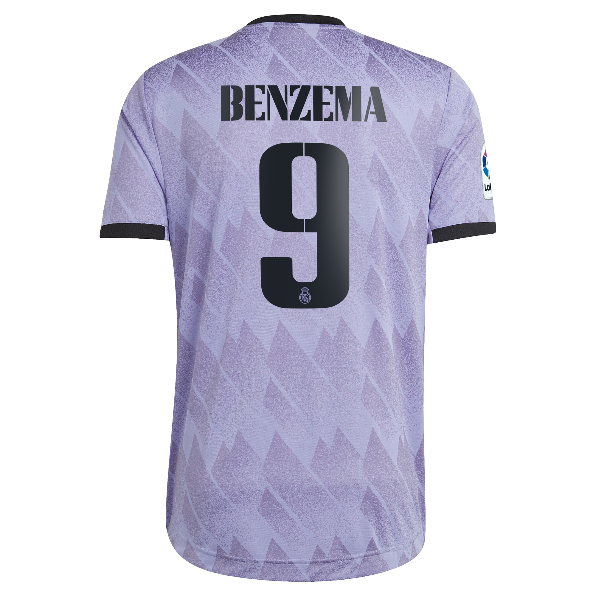 Men's Real Madrid Jerseys Purple Karim Benzema 2022/23 Away Authentic Player Style