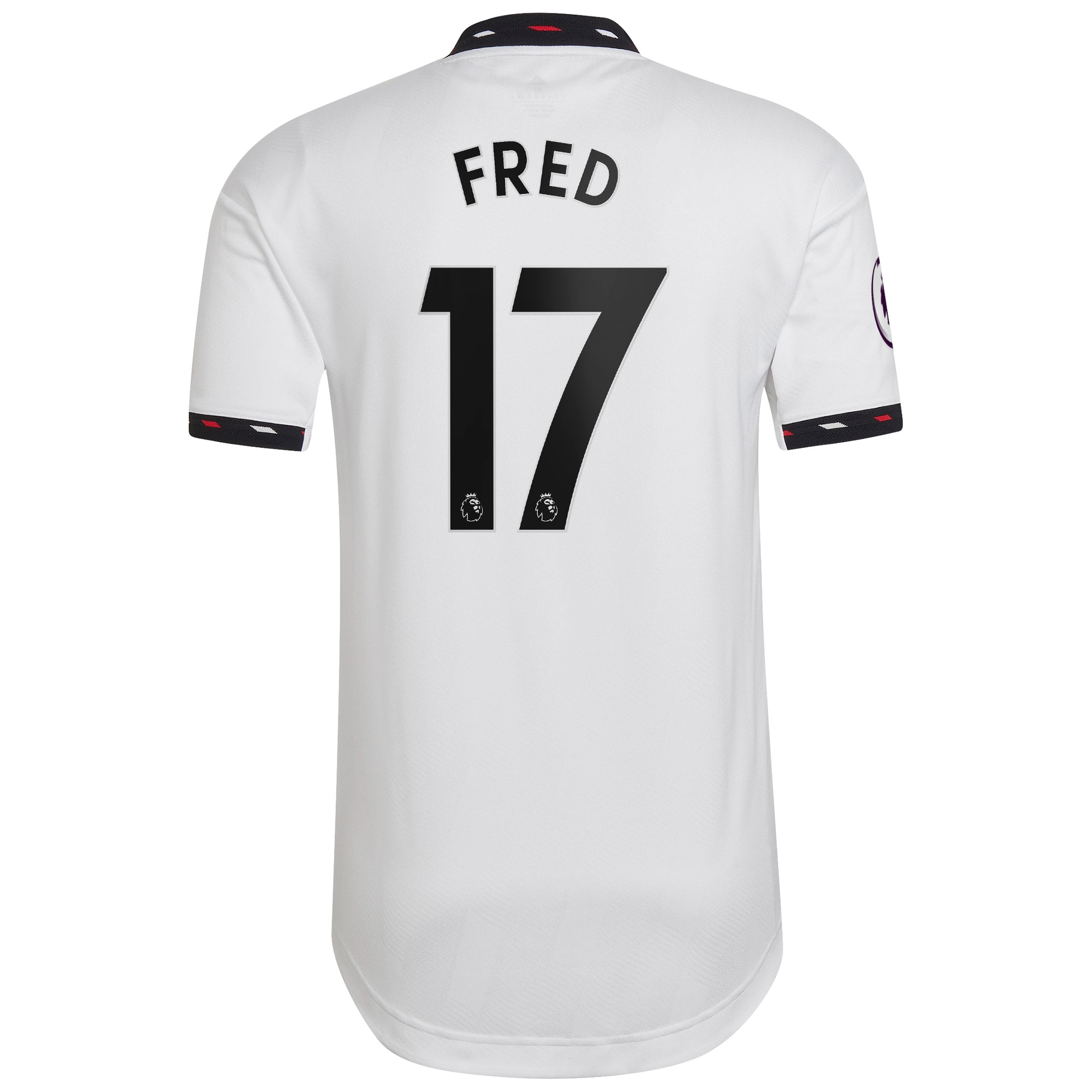 Men's Manchester United Jerseys White Fred 2022/23 Away Authentic Player Style