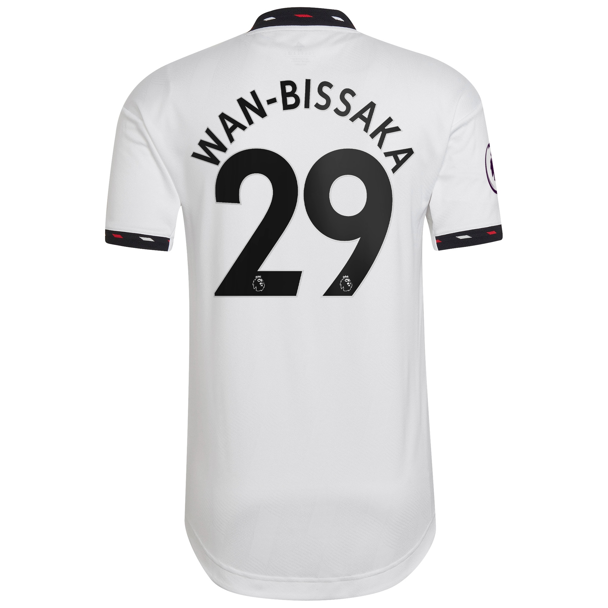 Men's Manchester United Jerseys White Aaron Wan-Bissaka 2022/23 Away Authentic Player Style