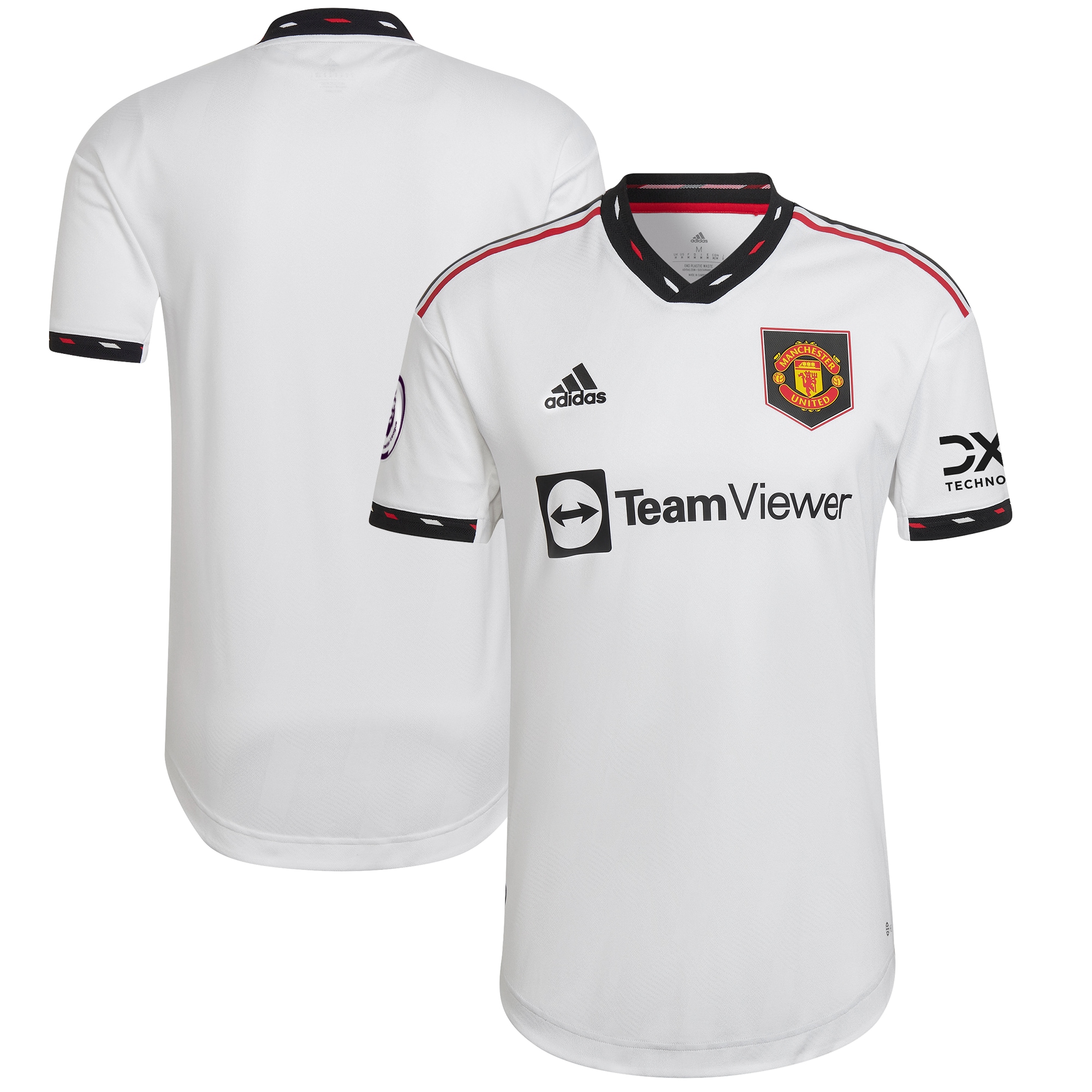 Men's Manchester United Jerseys White 2022/23 Away Blank Authentic Style