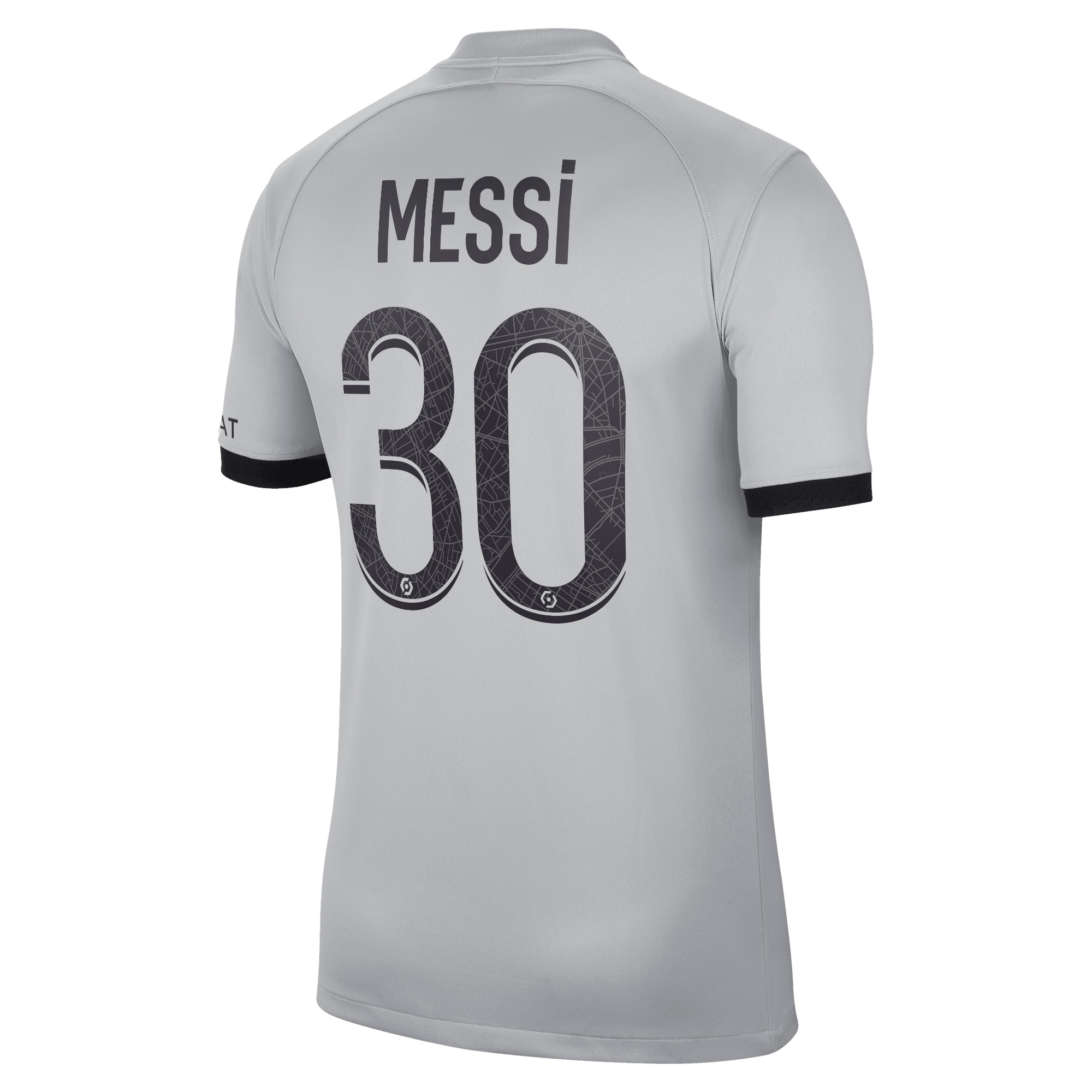 Men's Paris Saint-Germain Jerseys Black Lionel Messi 2022/23 Away Breathe Stadium Printed Player Style