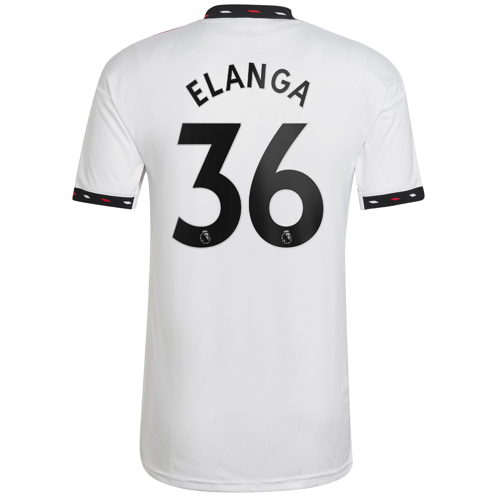 Men's Manchester United Jerseys White Anthony Elanga 2022/23 Away Printed Player Style