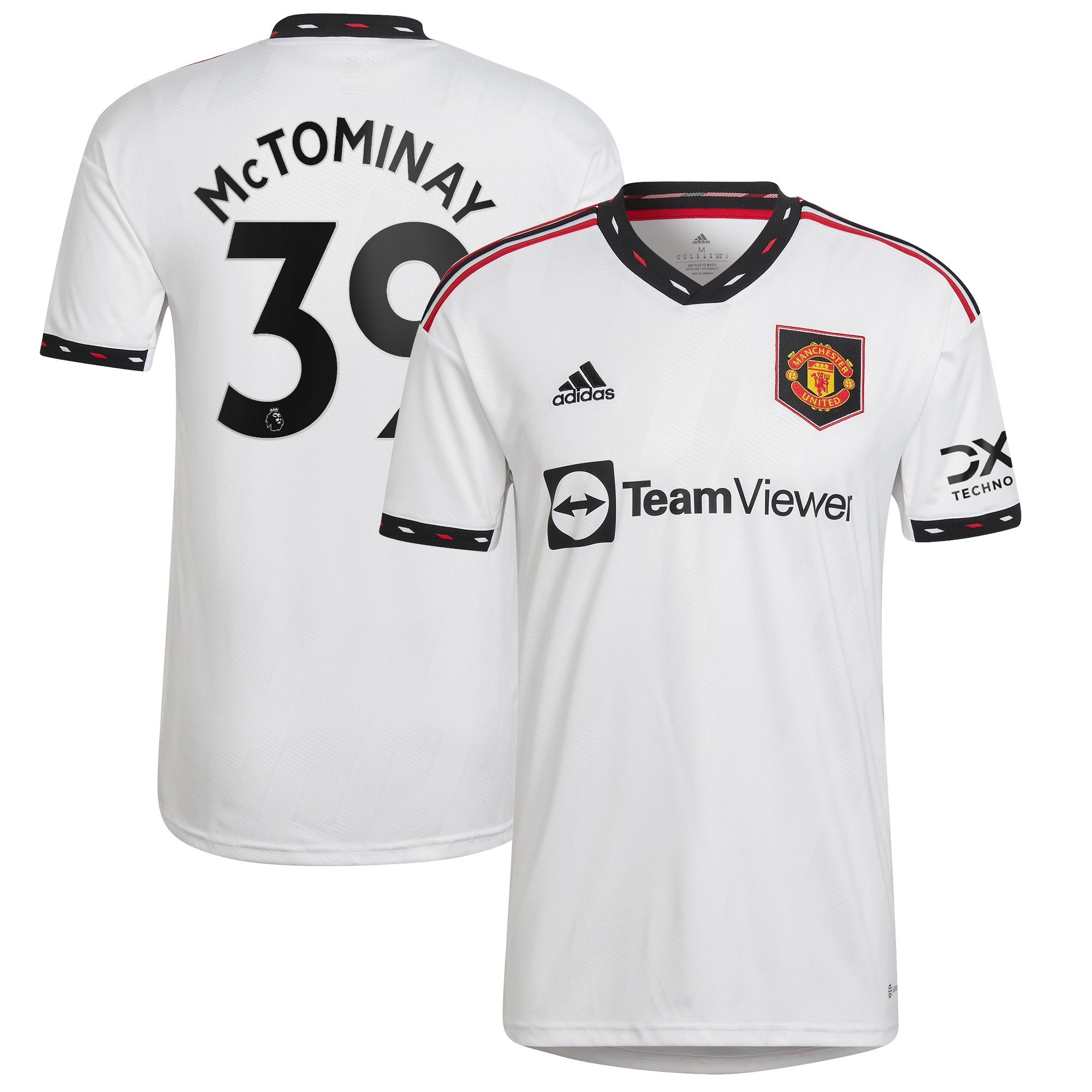 Men's Manchester United Jerseys White Scott McTominay 2022/23 Away Printed Player Style
