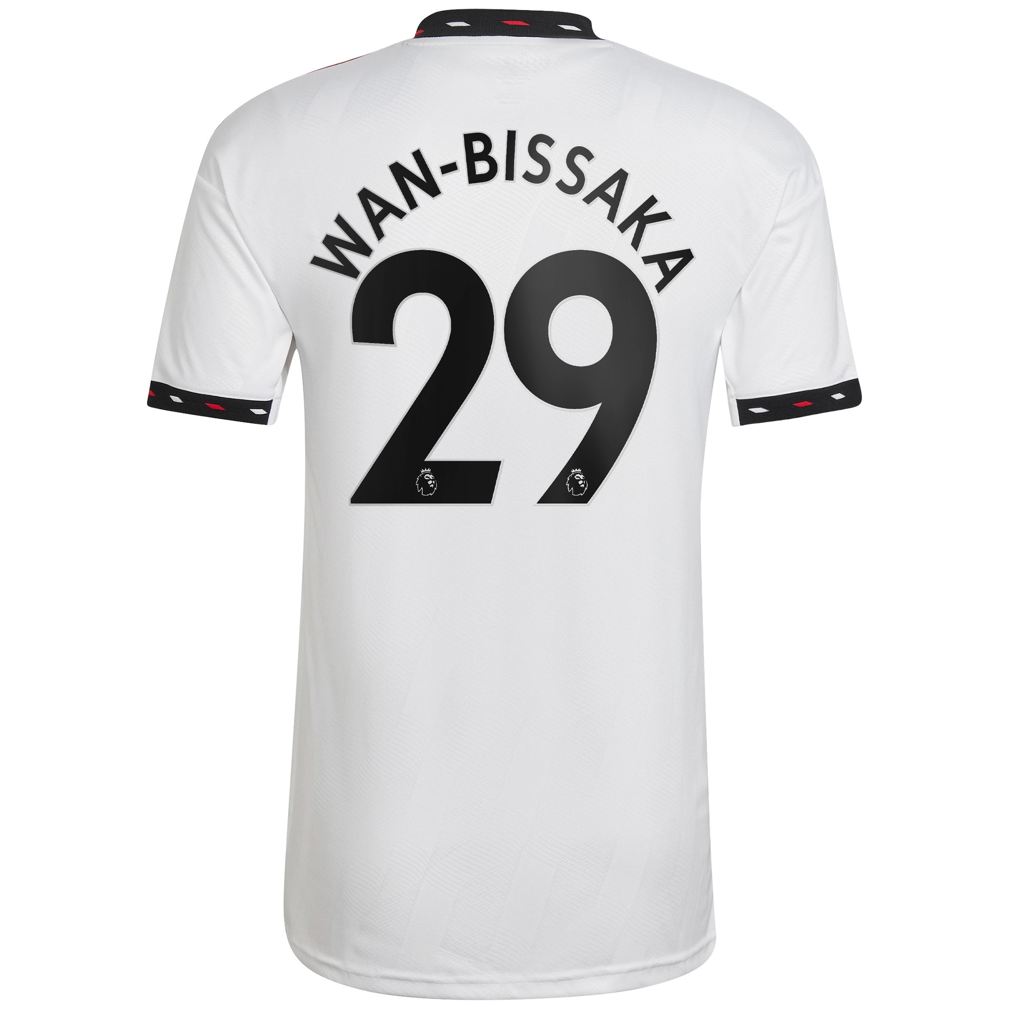 Men's Manchester United Jerseys White Aaron Wan-Bissaka 2022/23 Away Printed Player Style