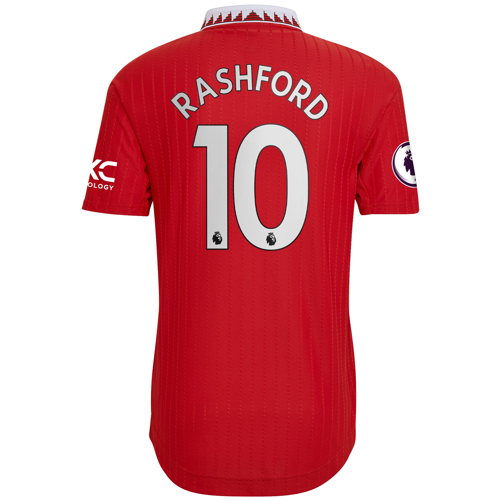 Men's Manchester United Jerseys Red Marcus Rashford 2022/23 Home Authentic Player Style