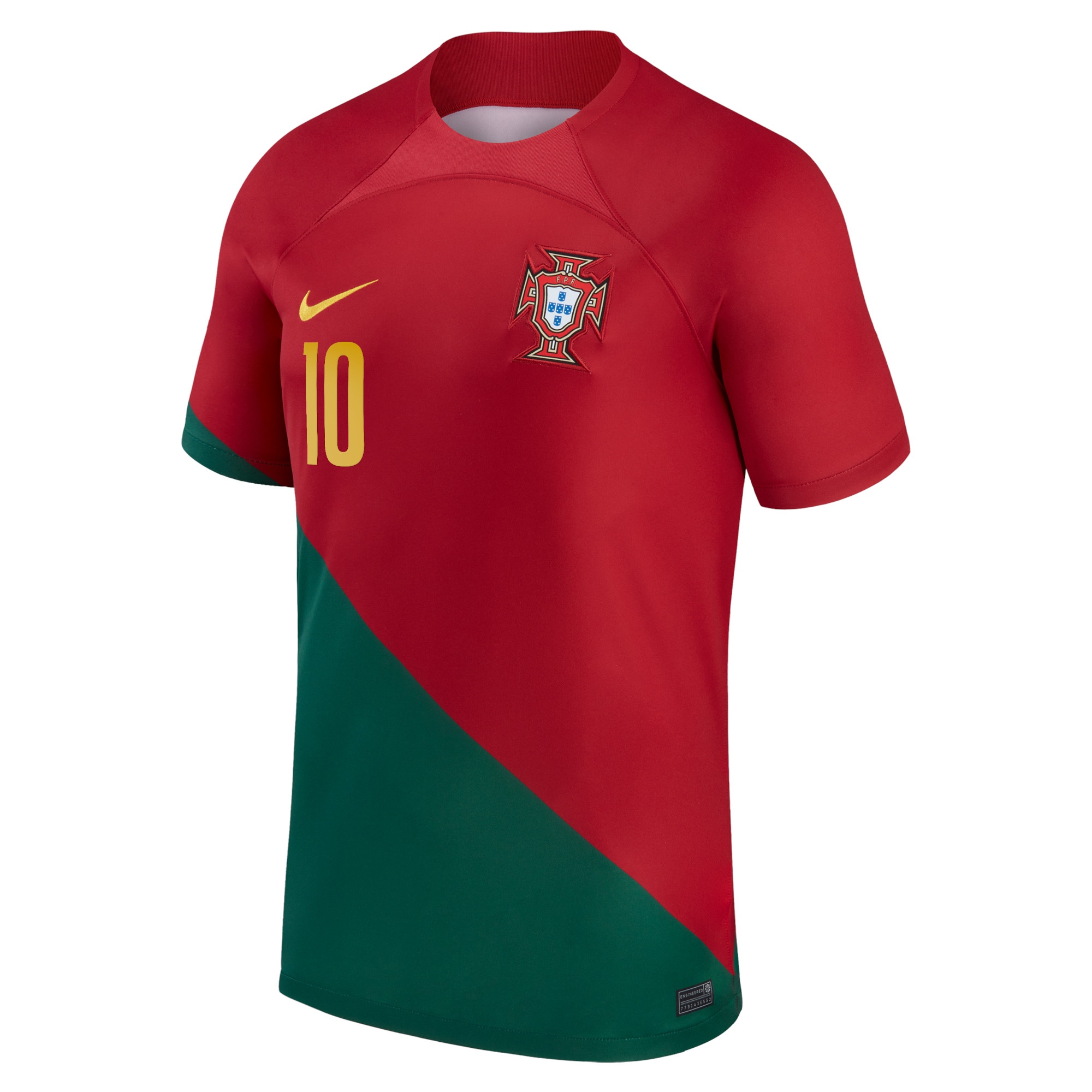 Men's Portugal National Team Jerseys Red Bernardo Silva 2022/23 Home Breathe Stadium Printed Player Style