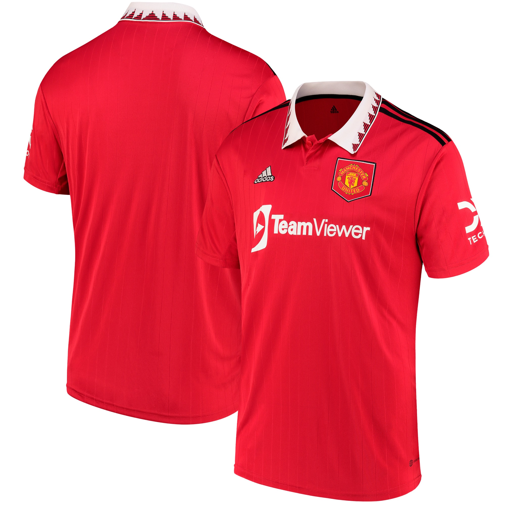 Men's Manchester United Jerseys Red 2022/23 Home Printed Blank Style