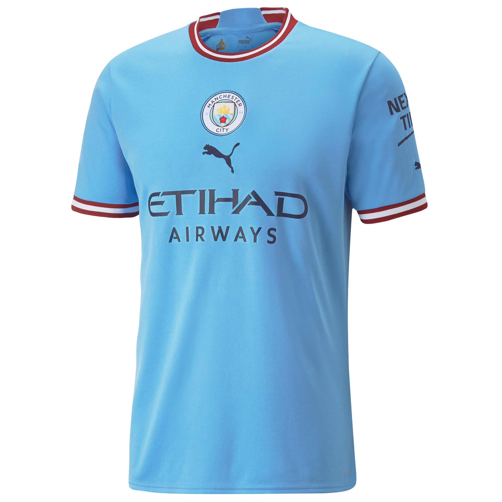 Men's Manchester City Jerseys Sky Blue Kevin De Bruyne 2022/23 Home Printed Player Style