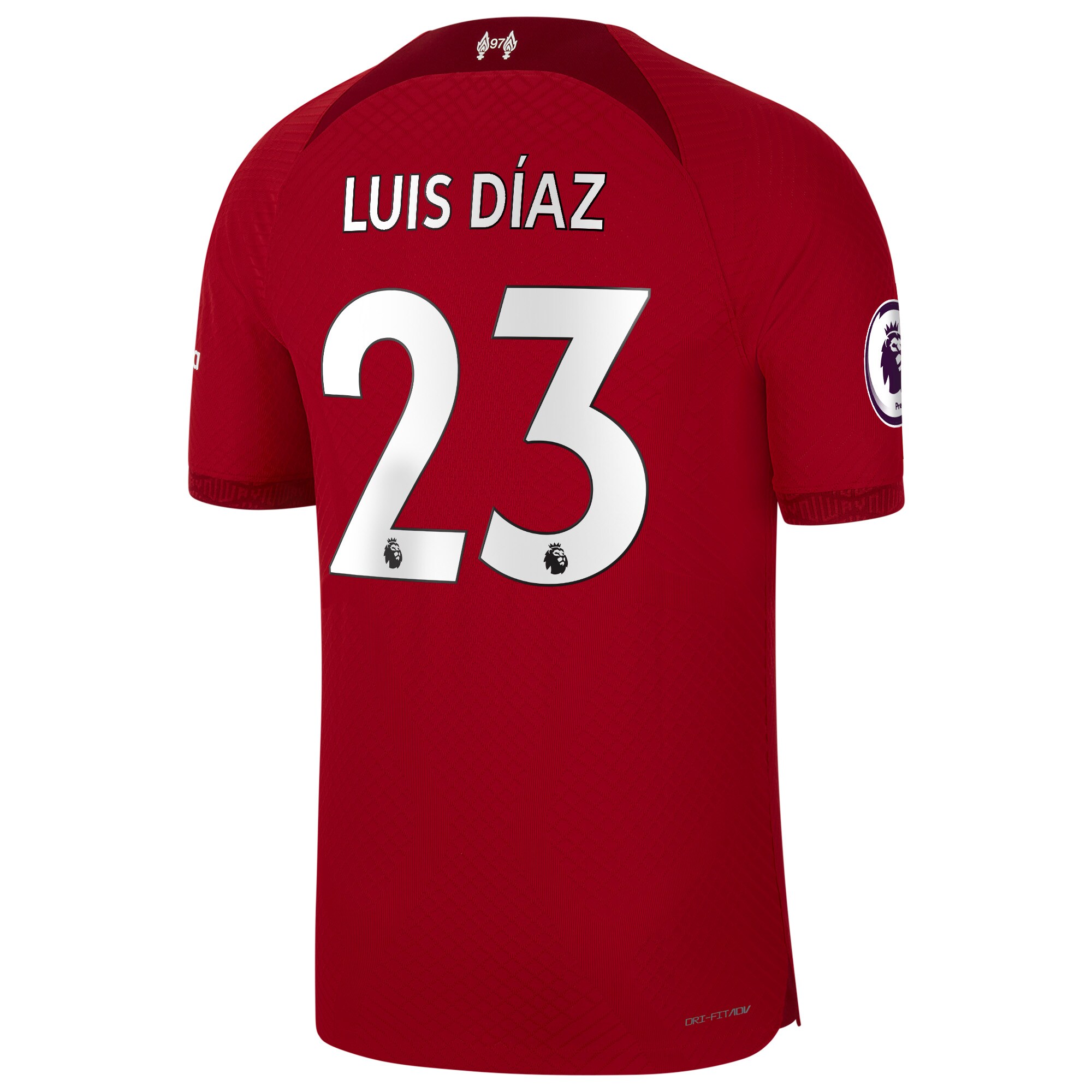 Men's Liverpool Jerseys Red Luis Diaz 2022/23 Home Vapor Match Authentic Player Style