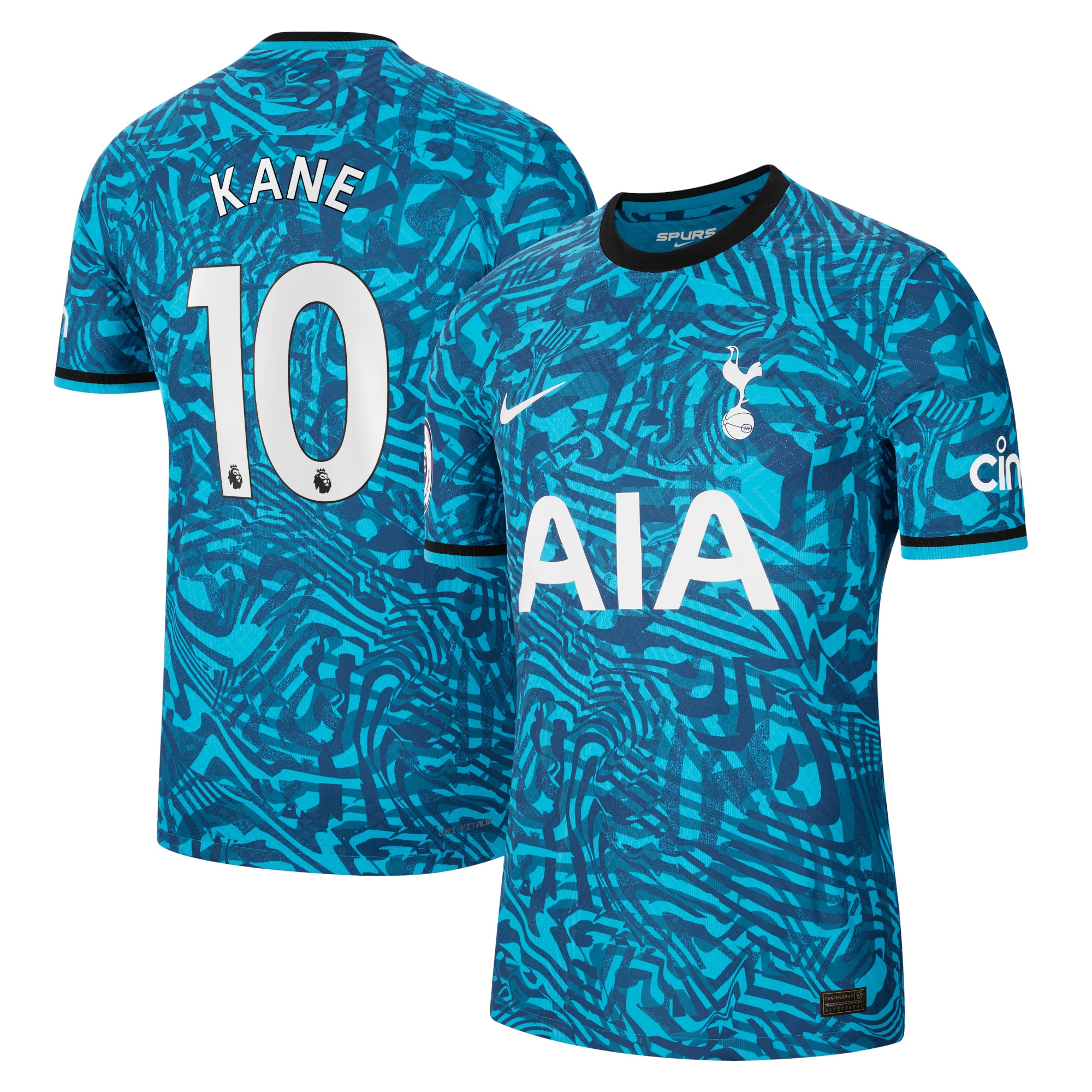 Men's Tottenham Hotspur Jerseys Blue Harry Kane 2022/23 Third Authentic Player Style