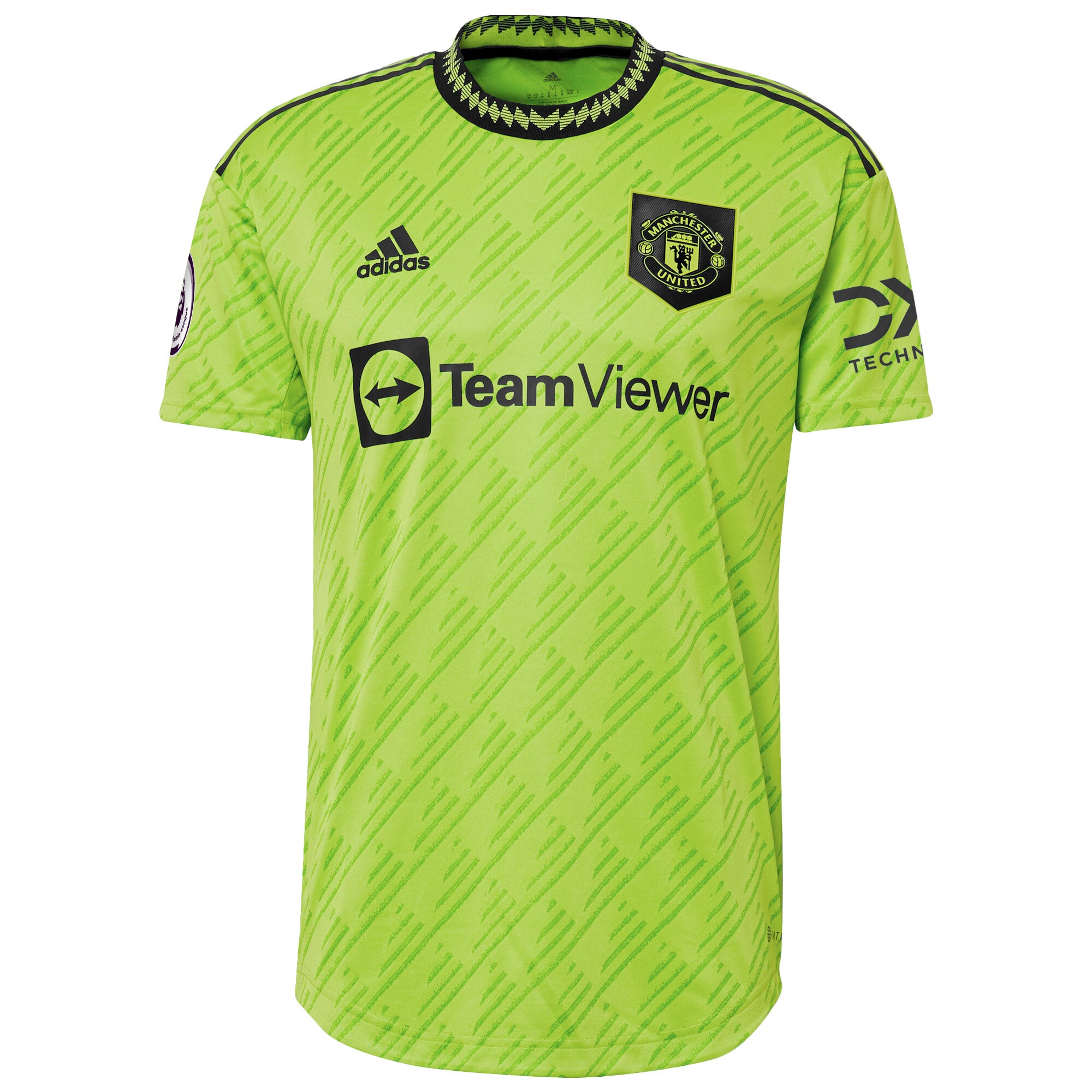 Men's Manchester United Jerseys Neon Green Fred 2022/23 Third Authentic Player Style