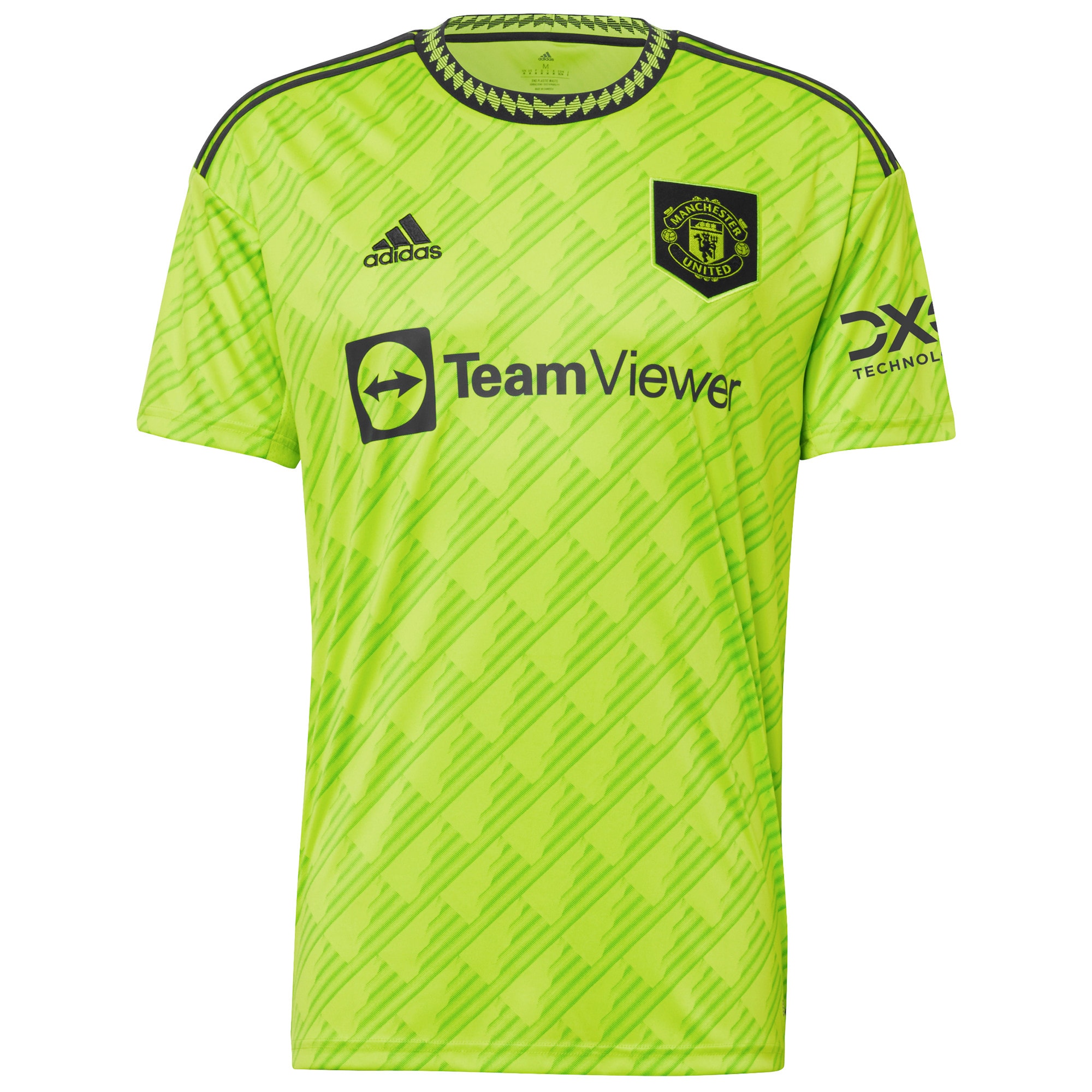 Men's Manchester United Jerseys Neon Green Anthony Elanga 2022/23 Third Printed Player Style