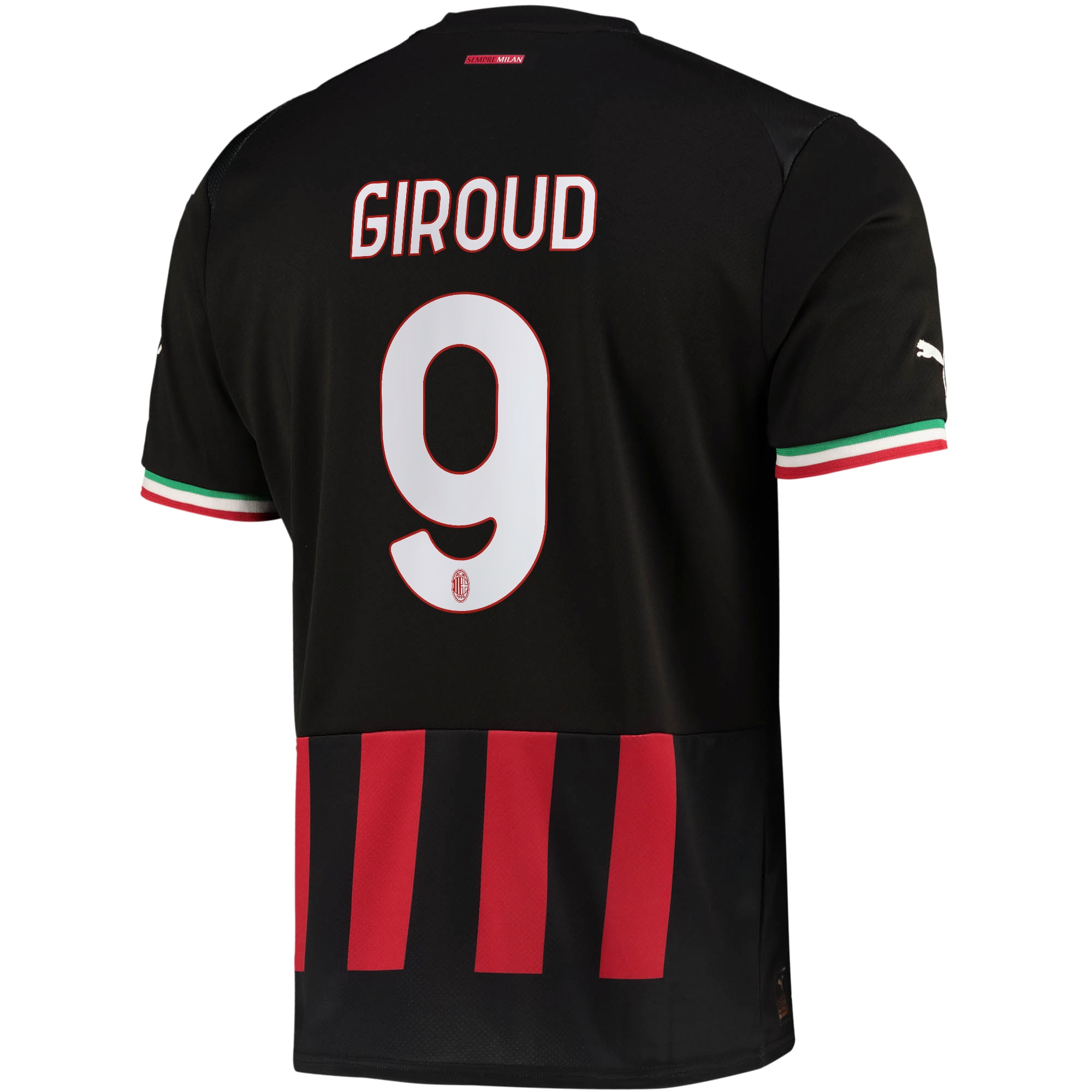 Men AC Milan Home Shirts Olivier Giroud Shirt 2022-23 Giroud 9 Printing