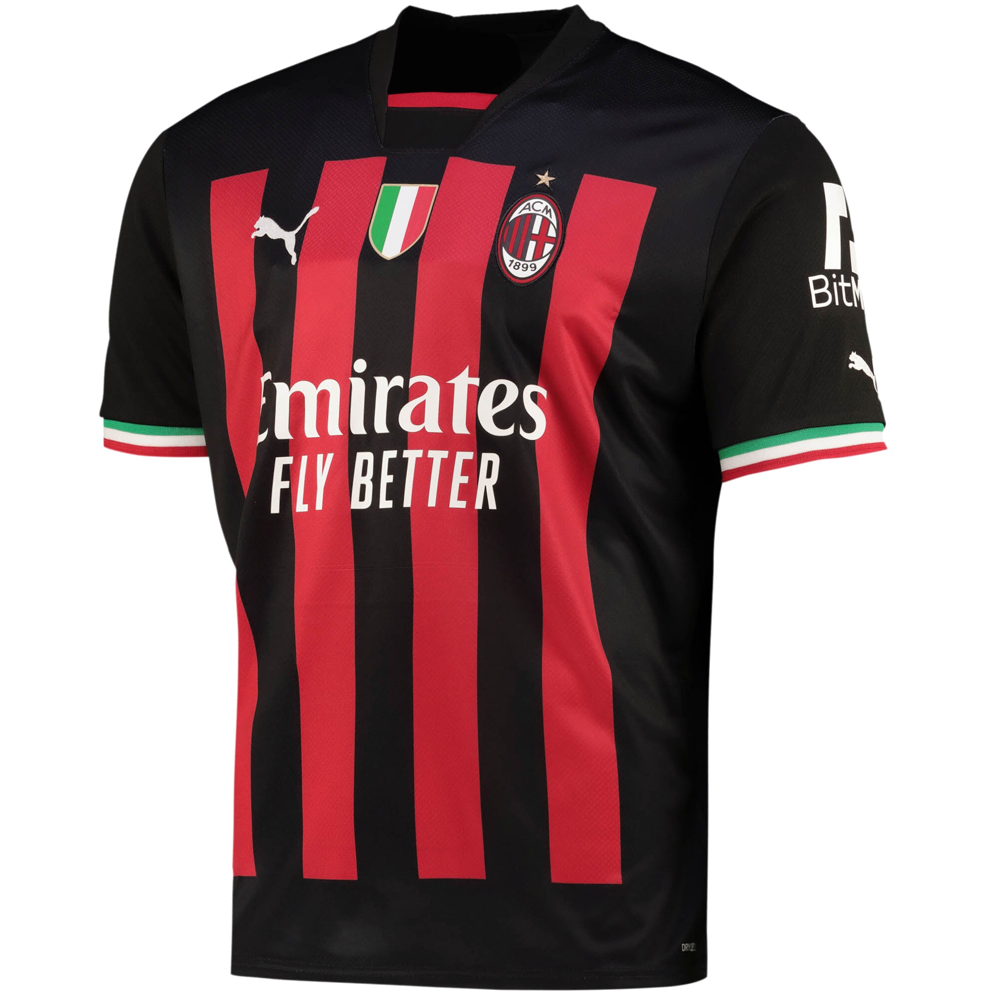 Men AC Milan Home Shirts Simon Kjær Shirt 2022-23 Kjær 24 Printing