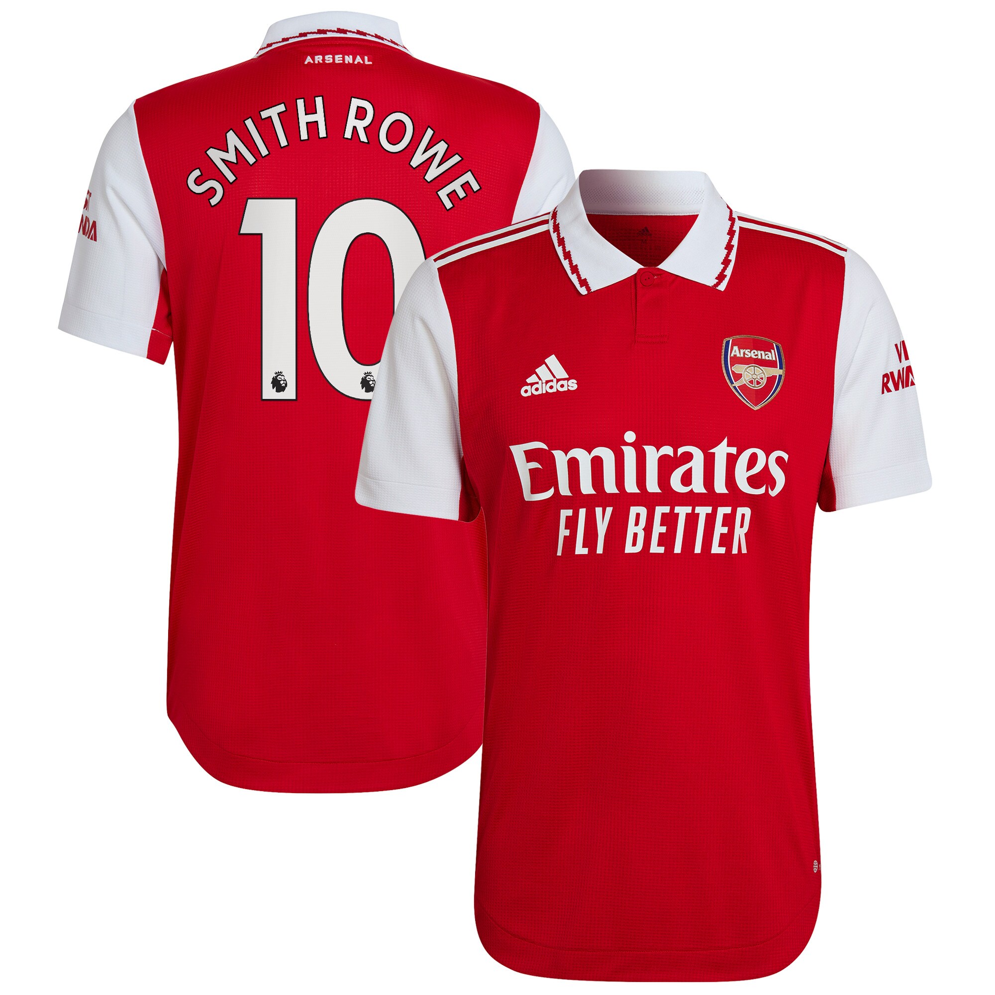Men Arsenal Home Shirts Emile Smith Rowe Authentic Shirt 2022-23 Smith Rowe 10 Printing