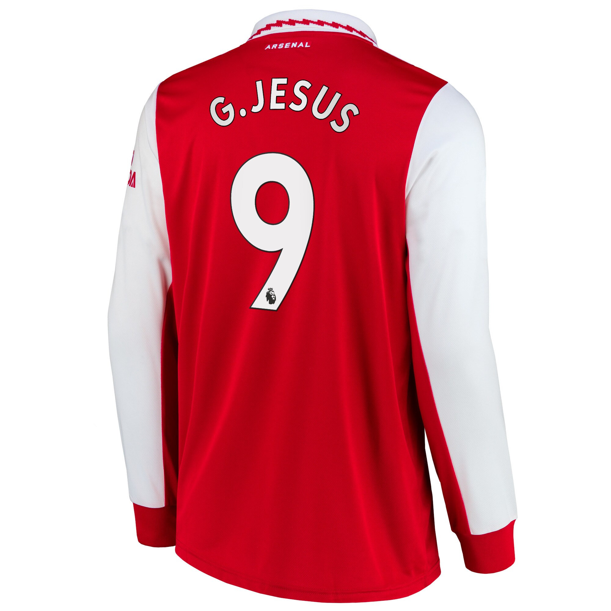 Men Arsenal Home Shirts Shirt 2022-23 Long Sleeve G.Jesus 9 Printing