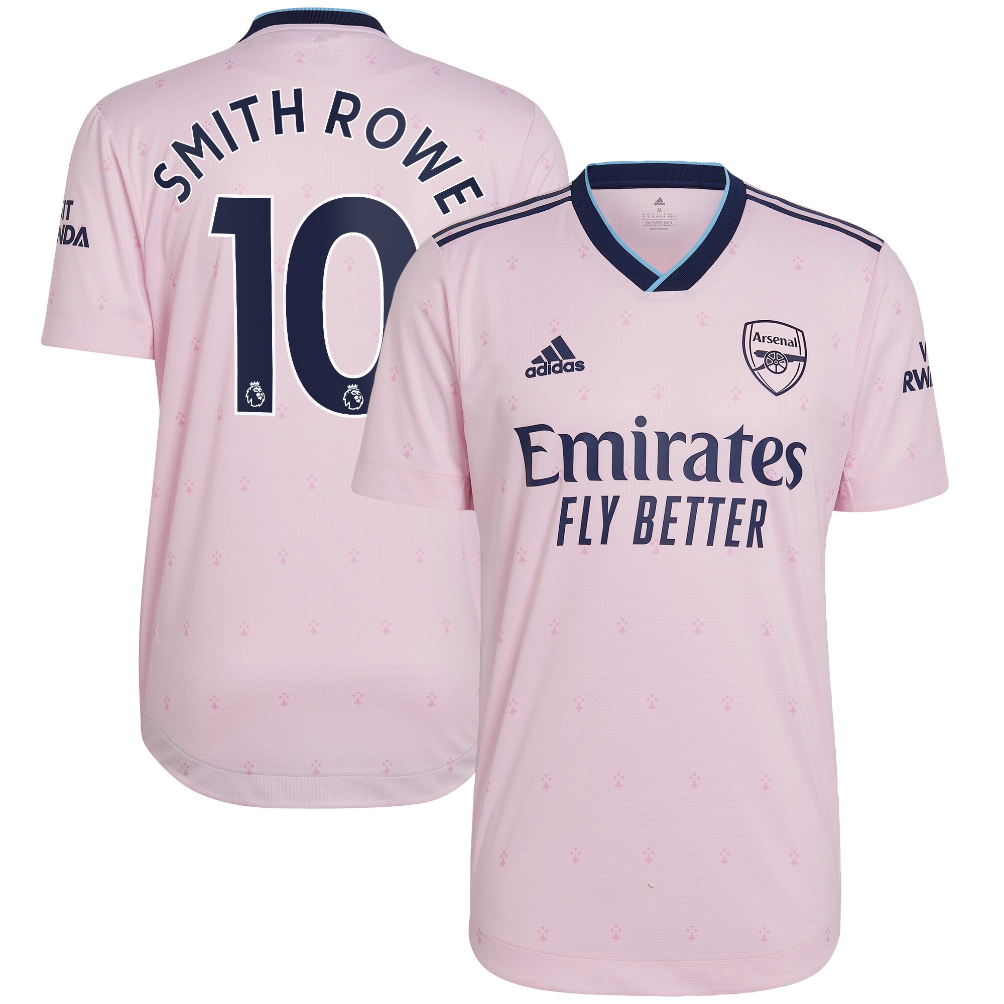 Men Arsenal Third Shirts Emile Smith Rowe Authentic Shirt 2022-23 Smith Rowe 10 Printing