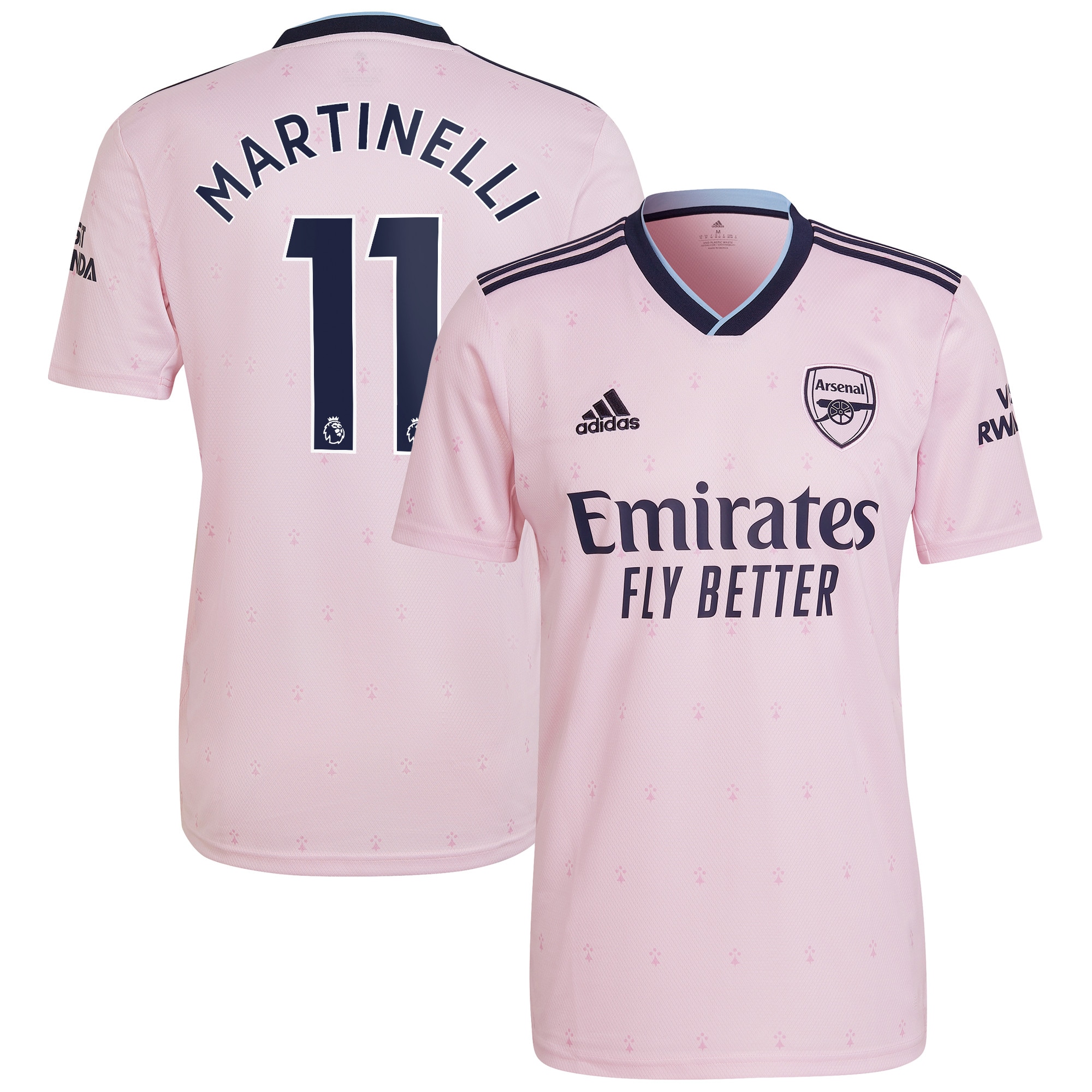 Men Arsenal Third Shirts Gabriel Martinelli Shirt 2022-23 Martinelli 11 Printing