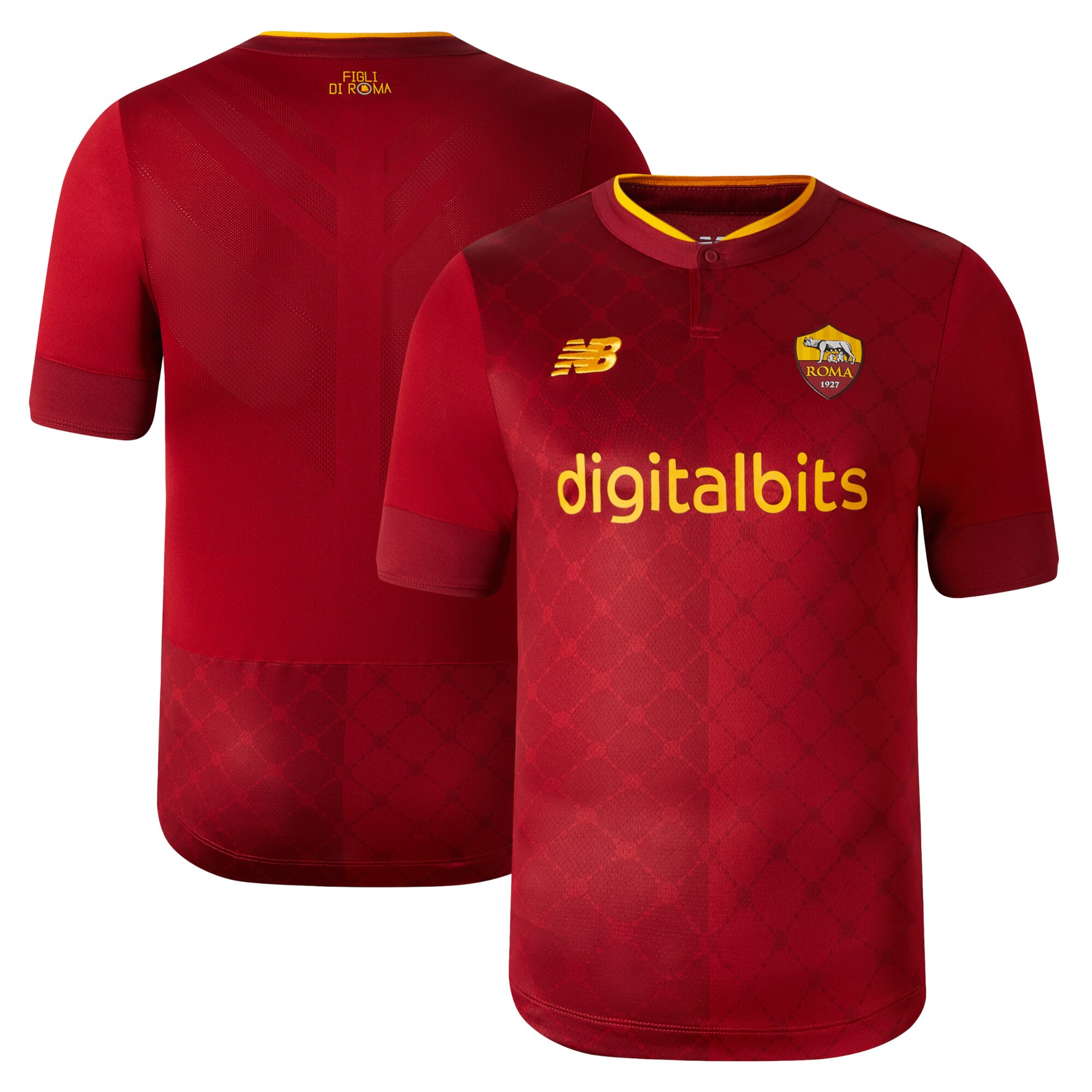 Men AS Roma Home Shirts Elite Shirt 2022-23 Printing