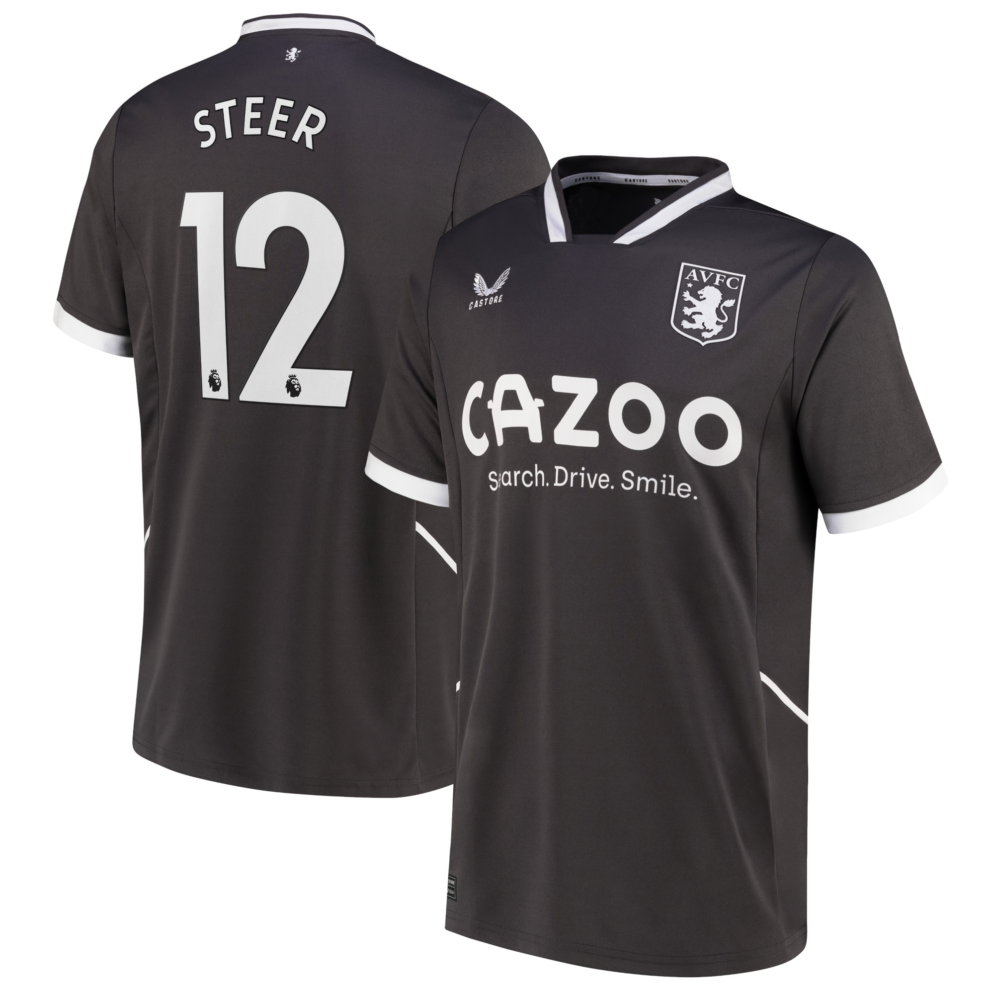 Men Aston Villa Home Shirts Jed Steer Goalkeeper Shirt 2022-23 Steer 12 Printing