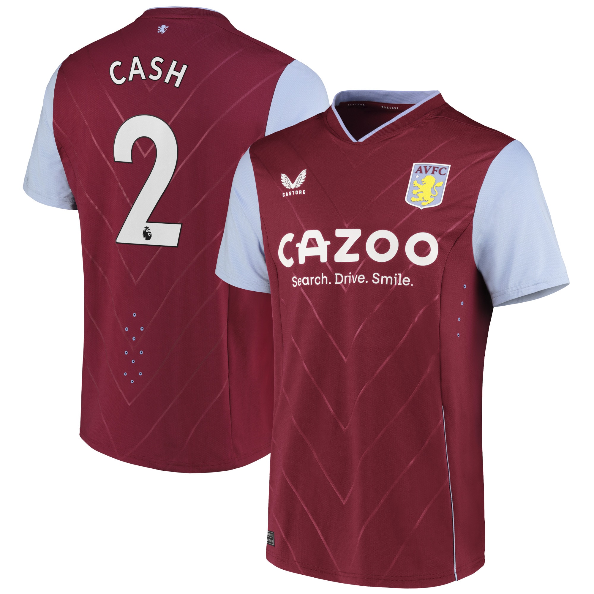 Men Aston Villa Home Shirts Matty Cash Pro Shirt 2022-23 Cash 2 Printing