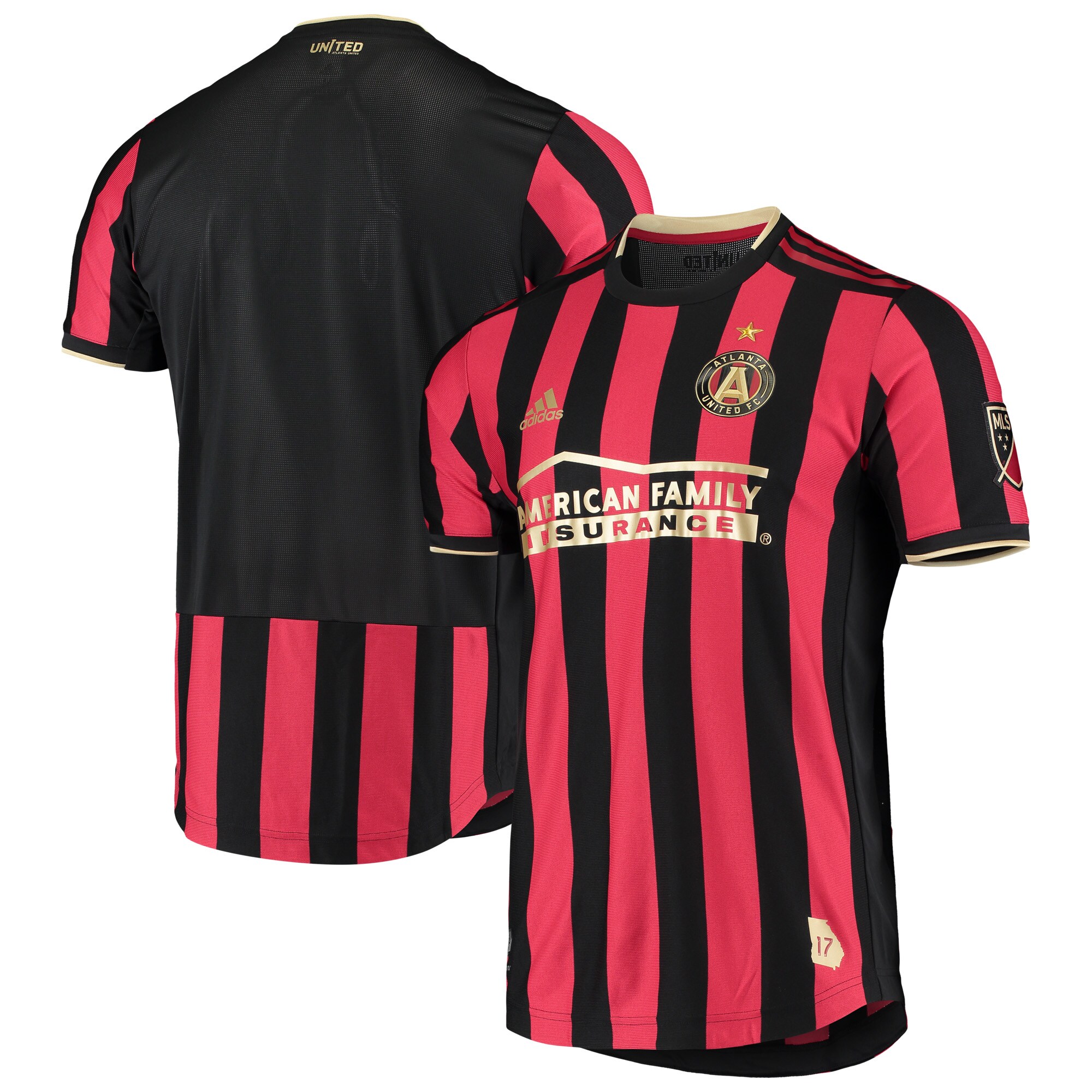 Men's Atlanta United FC Jerseys Red/Black 2019 Authentic Home Style