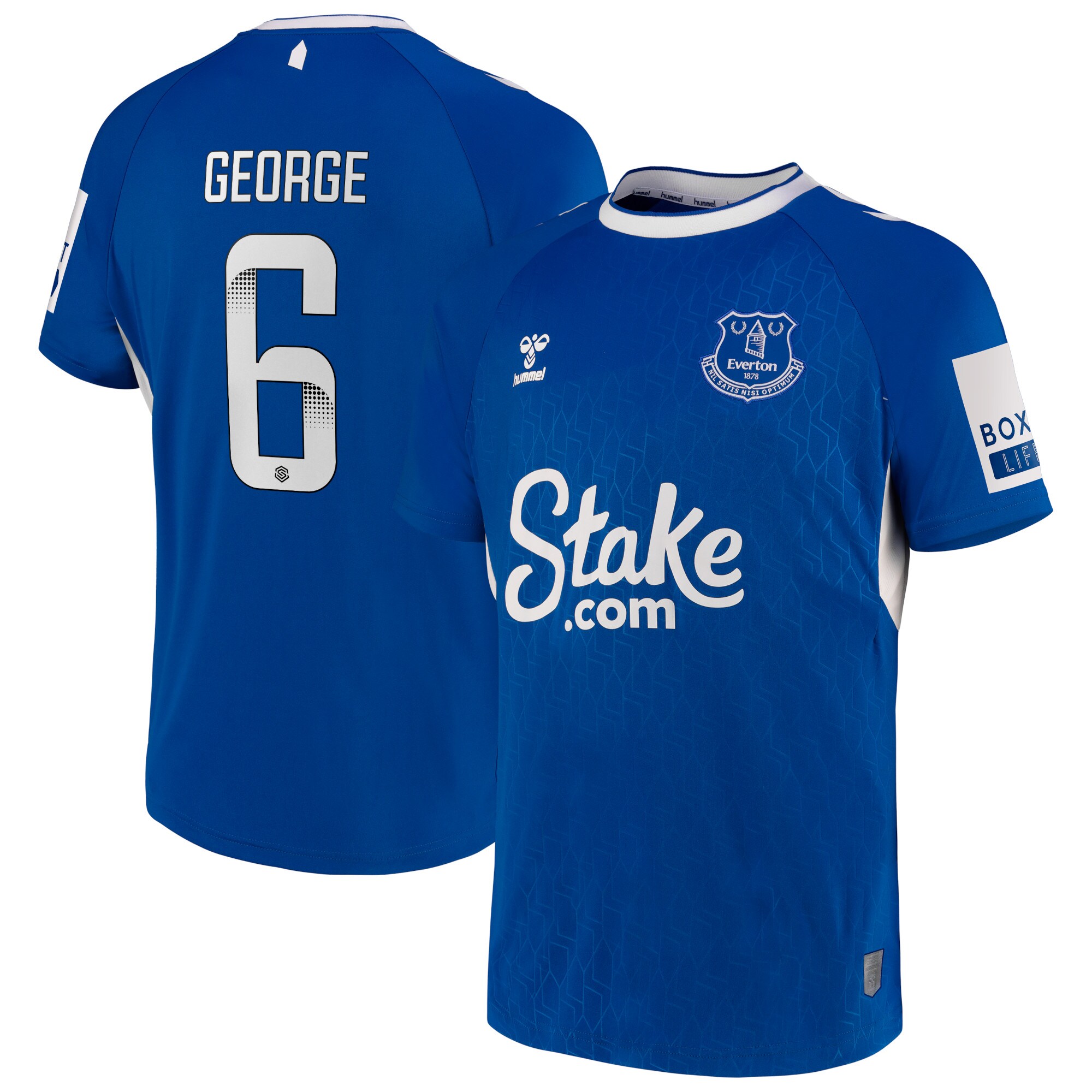 Men Everton Home Shirts Gabrielle George WSL Shirt 2022-23 George 6 Printing