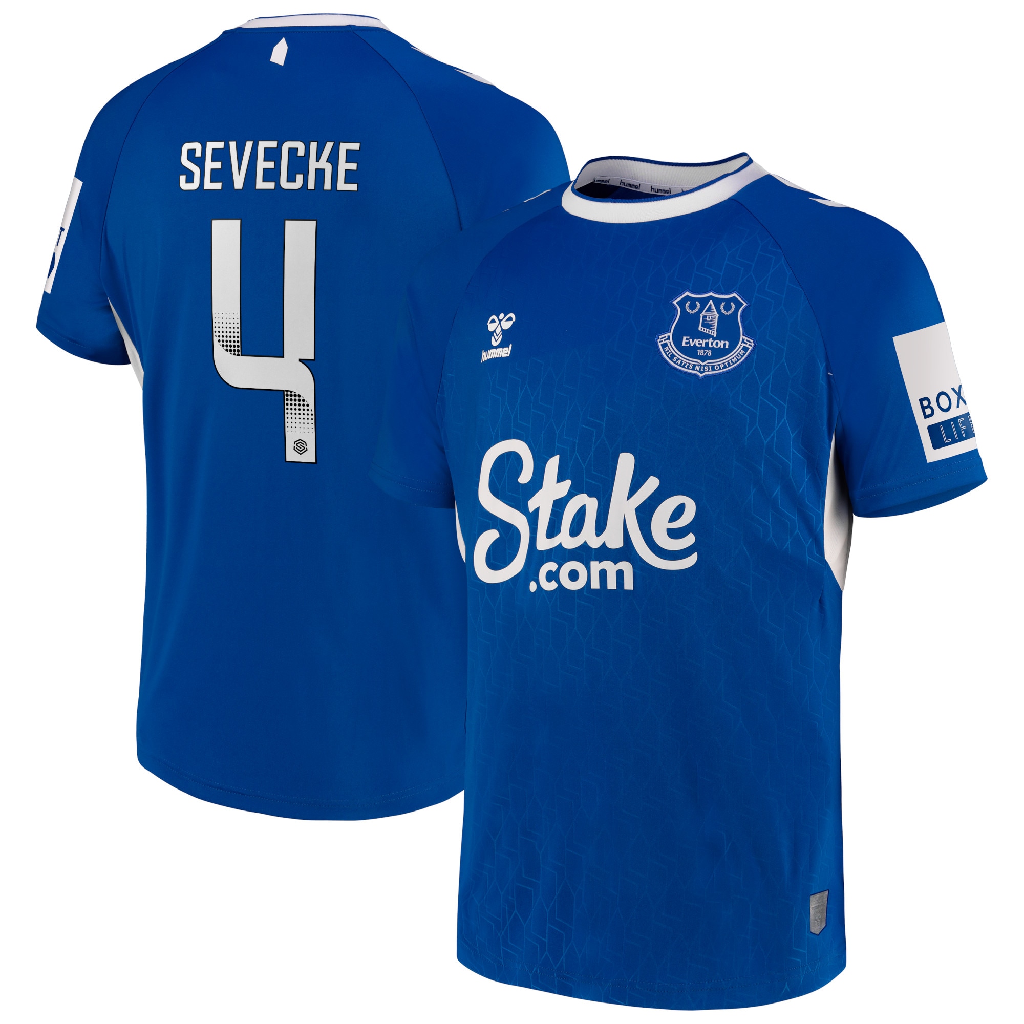 Men Everton Home Shirts Rikke Sevecke WSL Shirt 2022-23 Sevecke 4 Printing