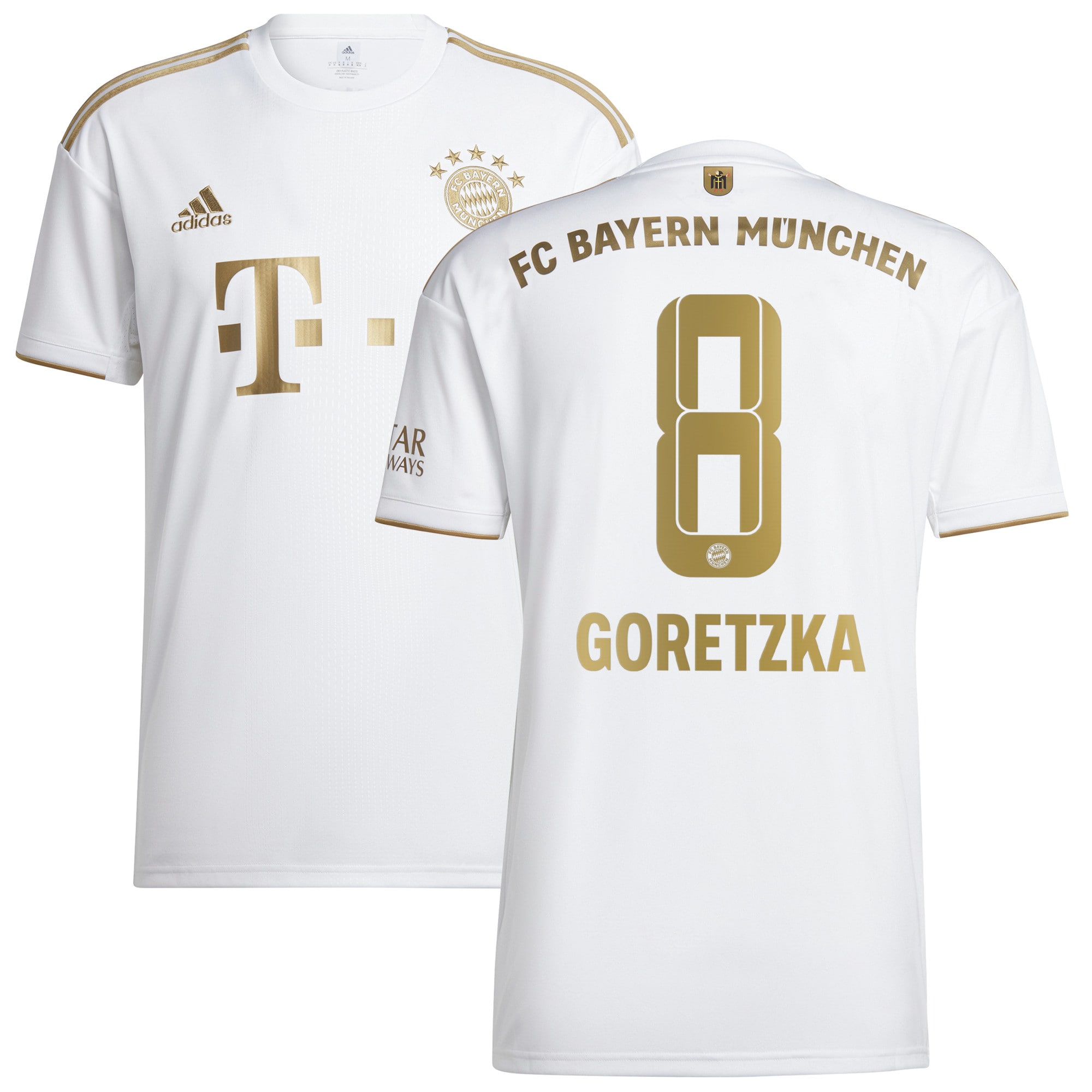 Men Bayern Munich Away Shirts Leon Goretzka Shirt 2022-23 Goretzka 8 Printing