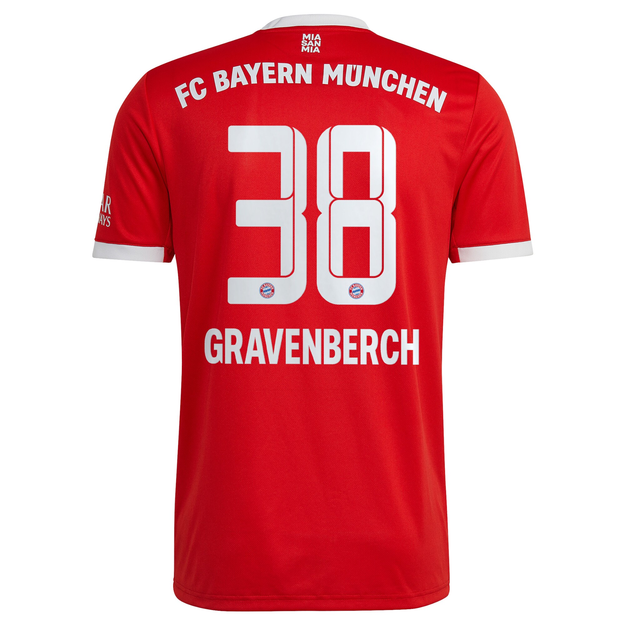 Men Bayern Munich Shirts Ryan Gravenberch Shirt 2022-23 Gravenberch 38 Printing