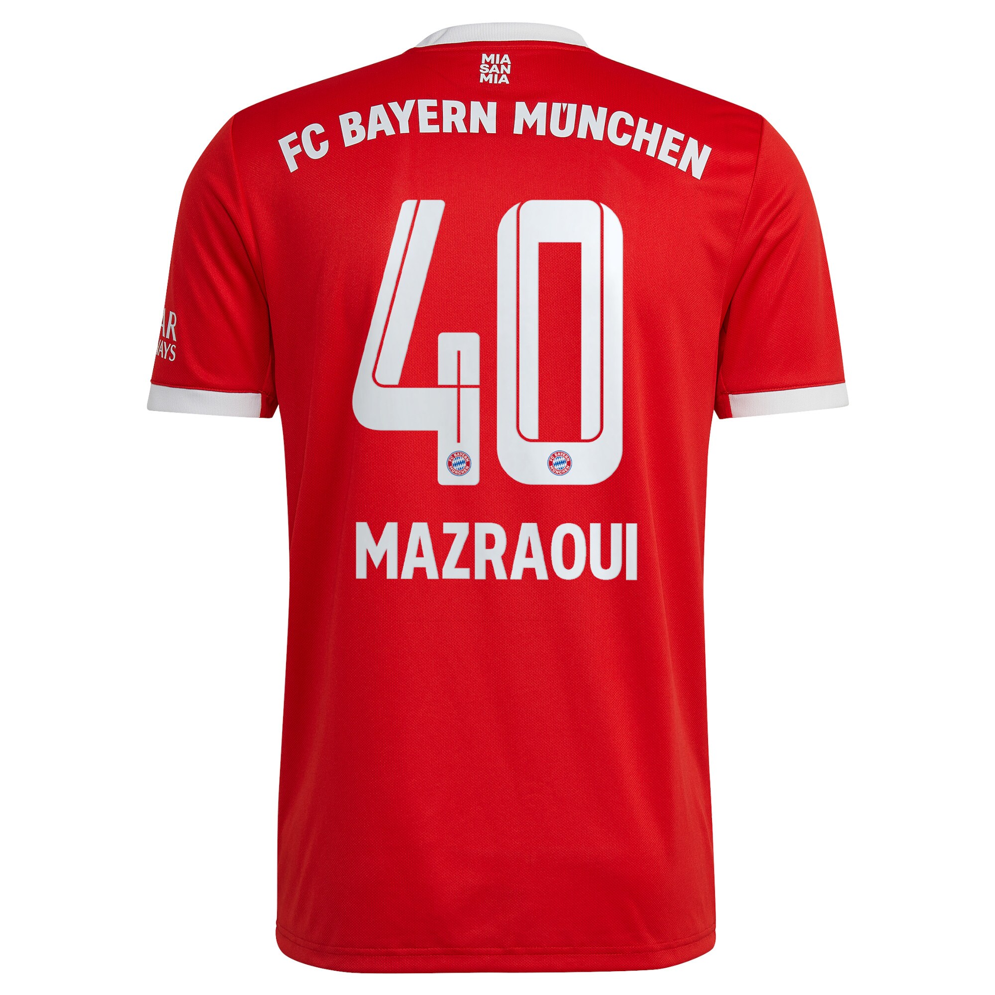 Men Bayern Munich Shirts Noussair Mazraoui Shirt 2022-23 Mazraoui 40 Printing