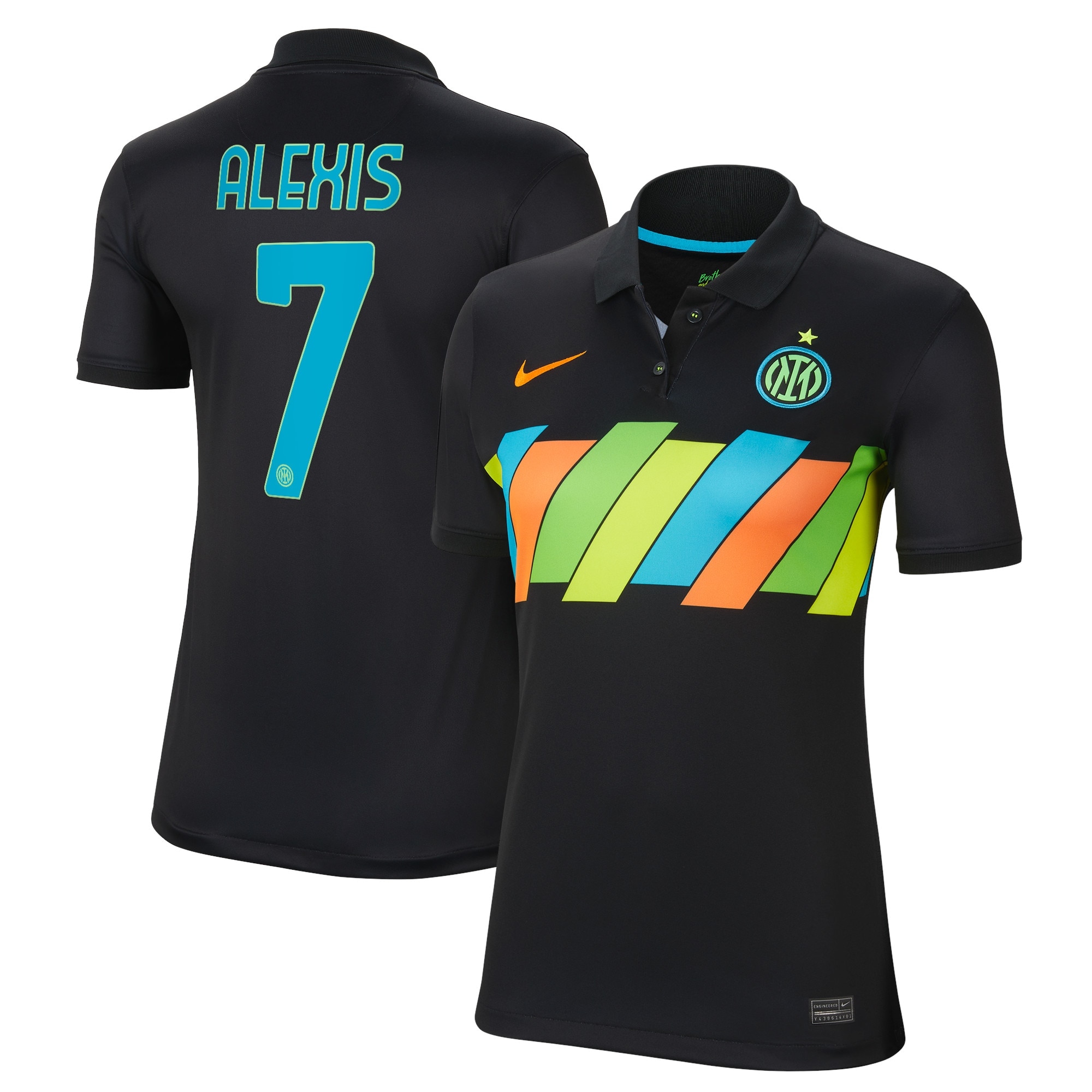Women Inter Milan Third Shirts Stadium Shirt 2021-22 Alexis 7 Printing