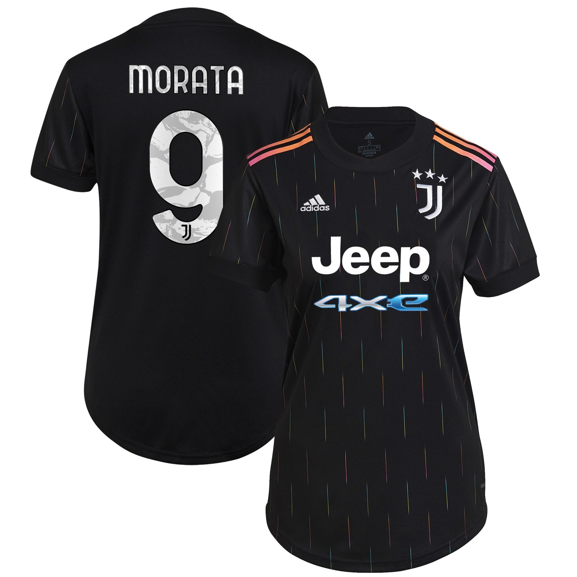 Women Juventus Away Shirts Shirt 2021-22 Morata 9 Printing
