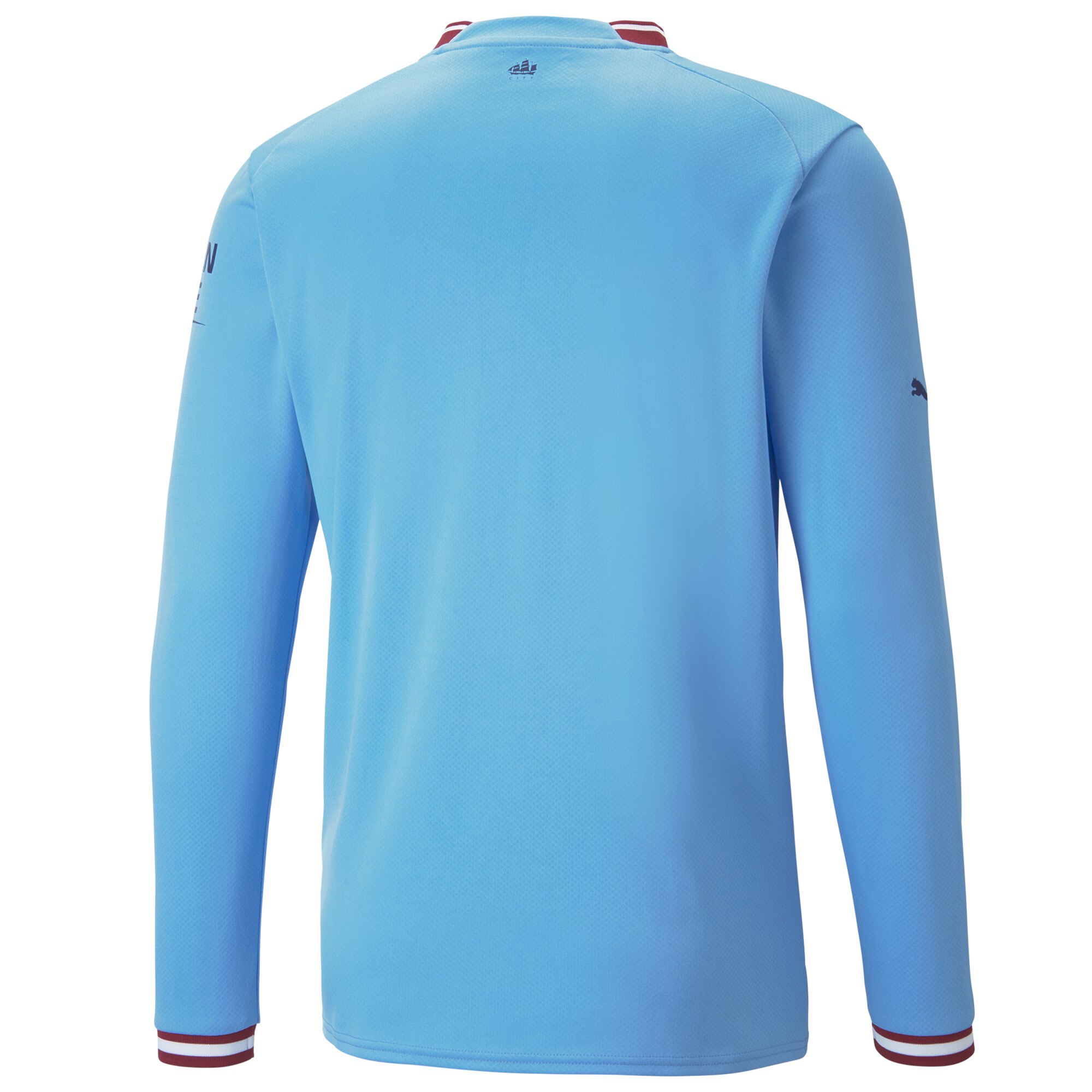 Men Manchester City Home Shirts Shirt 2022-23 Long Sleeve Printing