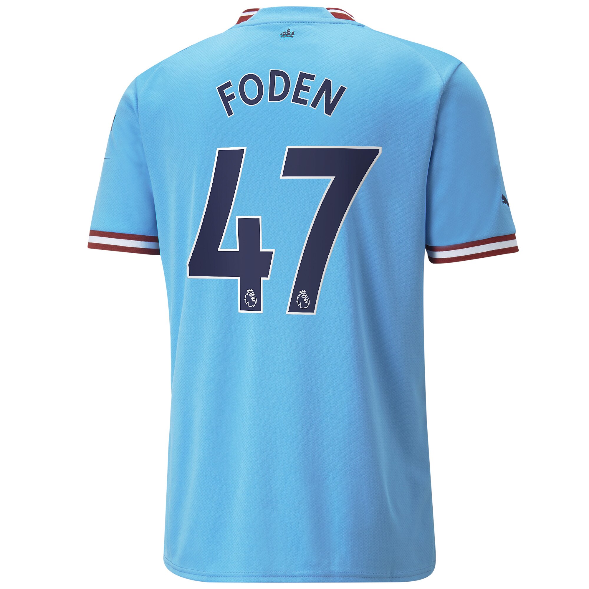 Men Manchester City Home Shirts Phil Foden Shirt 2022-23 Foden 47 Printing