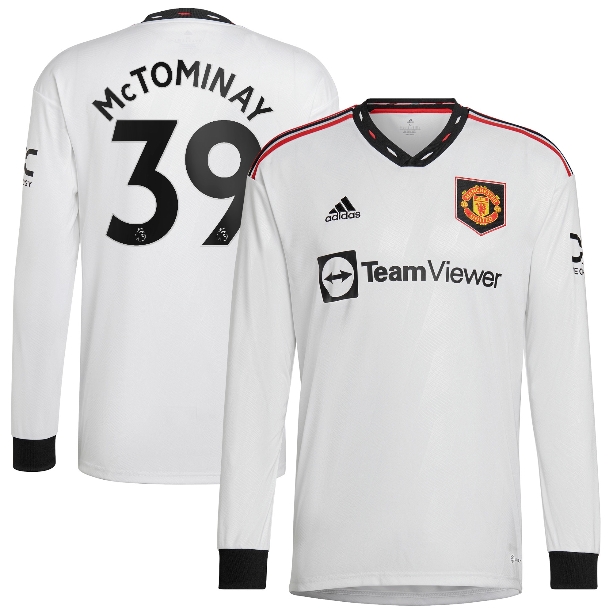 Men Manchester United Away Shirts Scott McTominay Shirt 2022-23 Long Sleeve McTominay 39 Printing