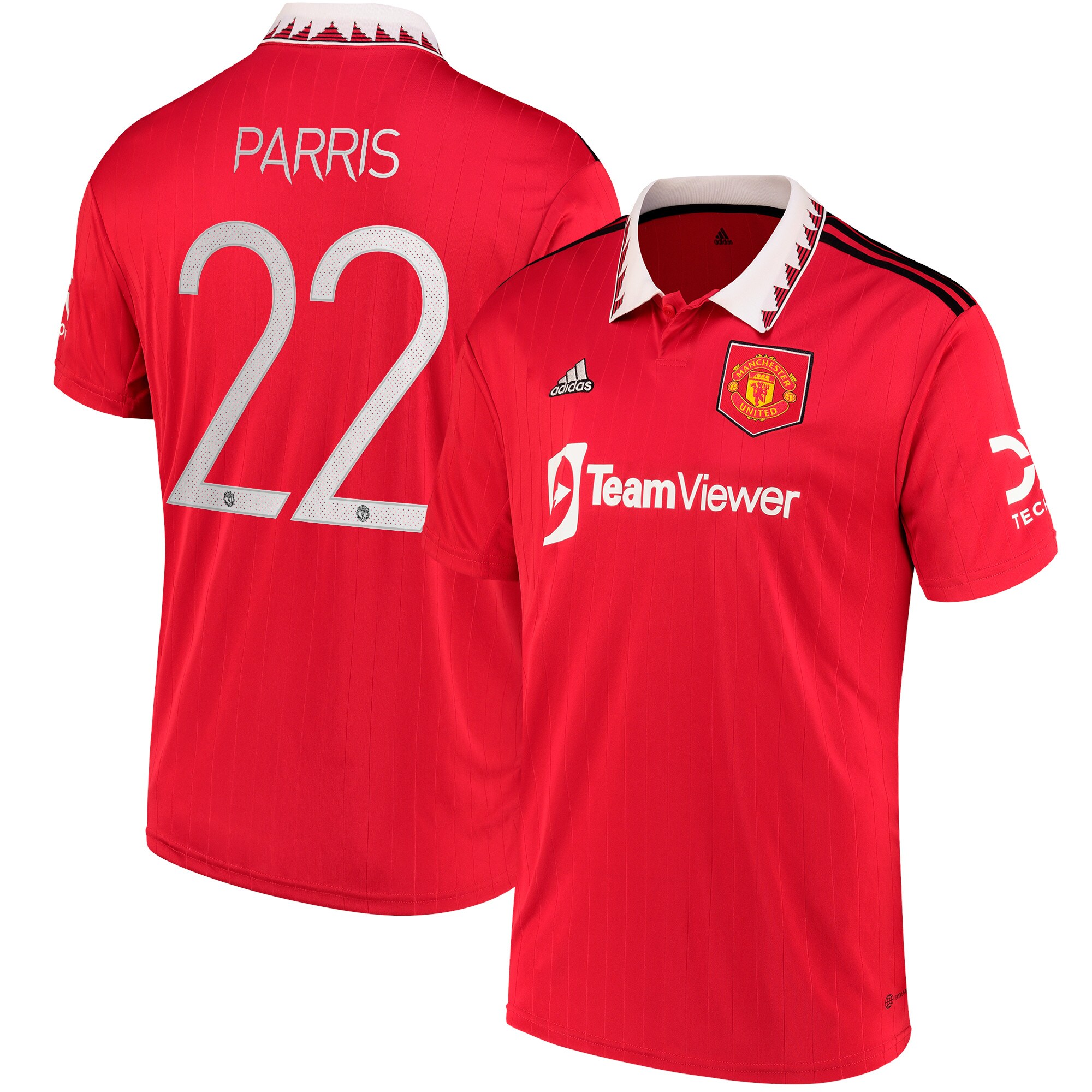 Men Manchester United Home Shirts Nikita Parris Cup Shirt 2022-23 Parris 22 Printing