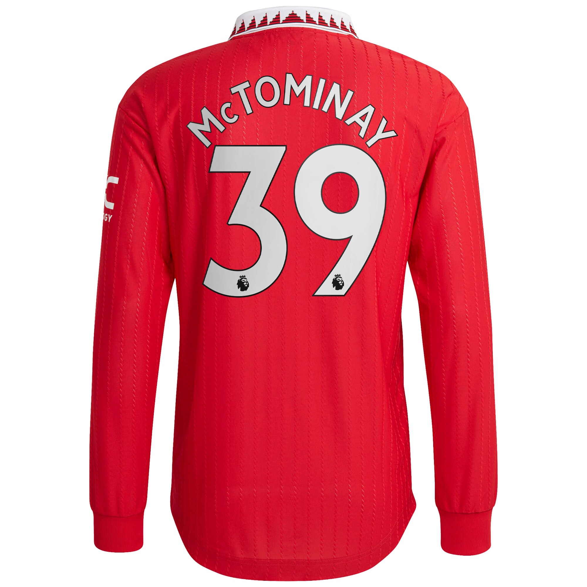 Men Manchester United Home Shirts Scott McTominay Authentic Shirt 2022-23 Long Sleeve McTominay 39 Printing