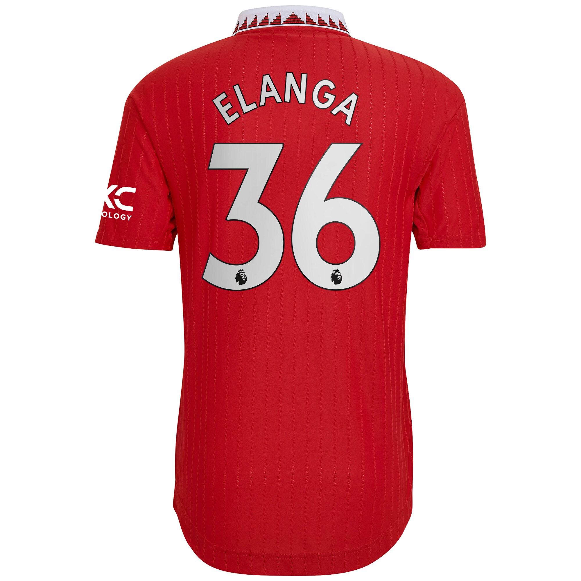 Men Manchester United Home Shirts Anthony Elanga Authentic Shirt 2022-23 Elanga 36 Printing