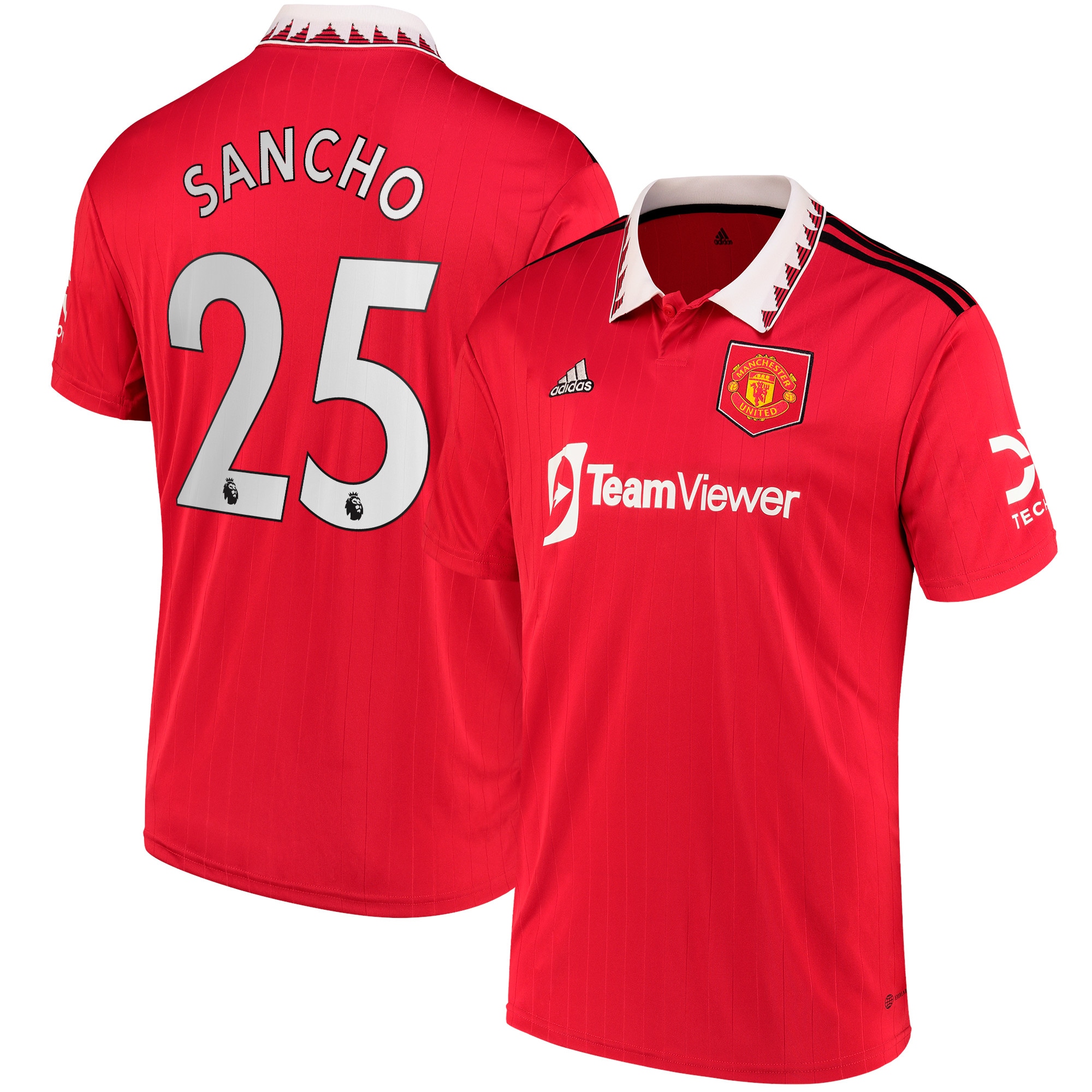 Men Manchester United Home Shirts Jadon Sancho Shirt 2022-23 Sancho 25 Printing